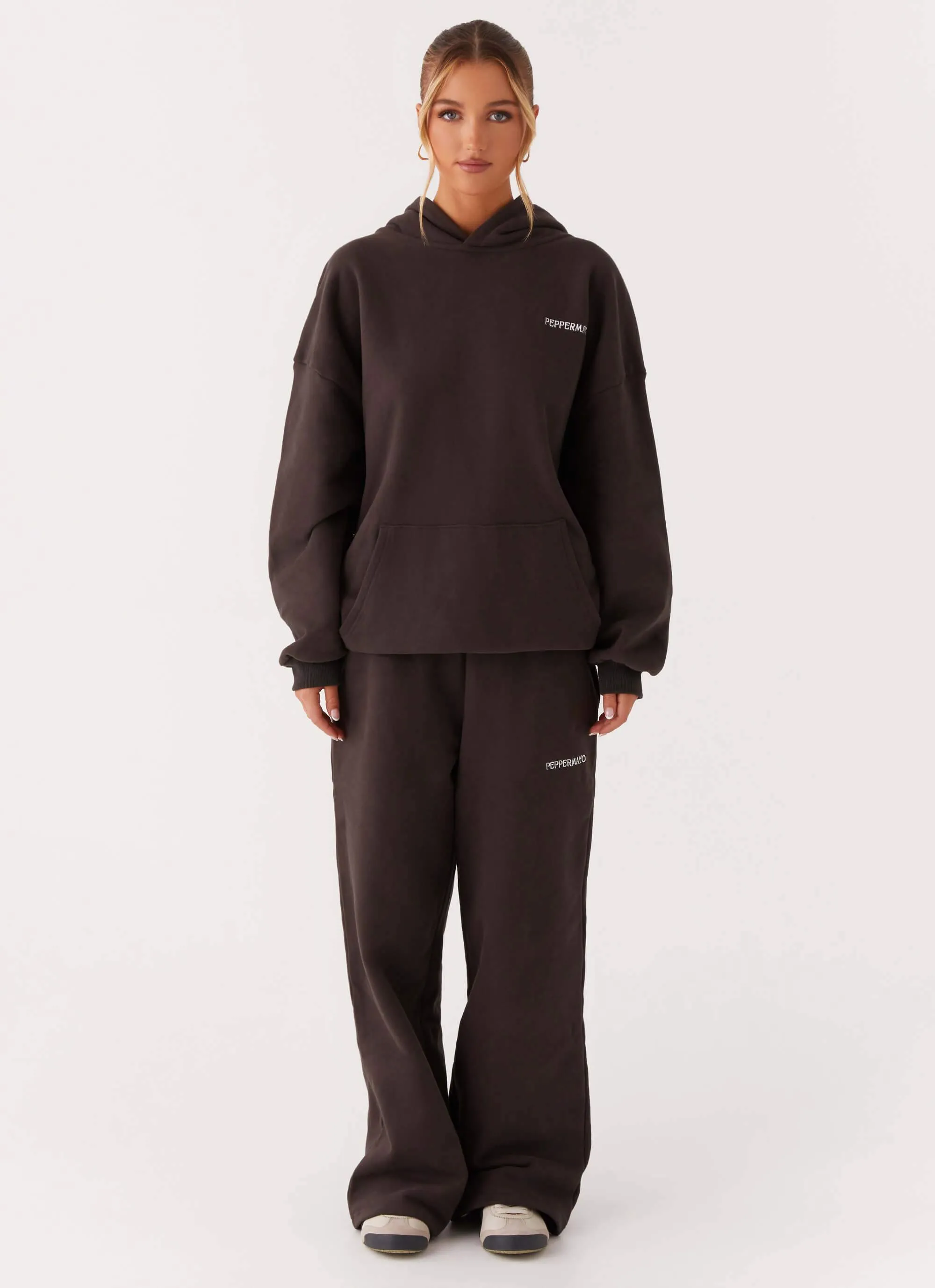 Signature Oversized Hoodie - Charcoal Soft Brushed Finish