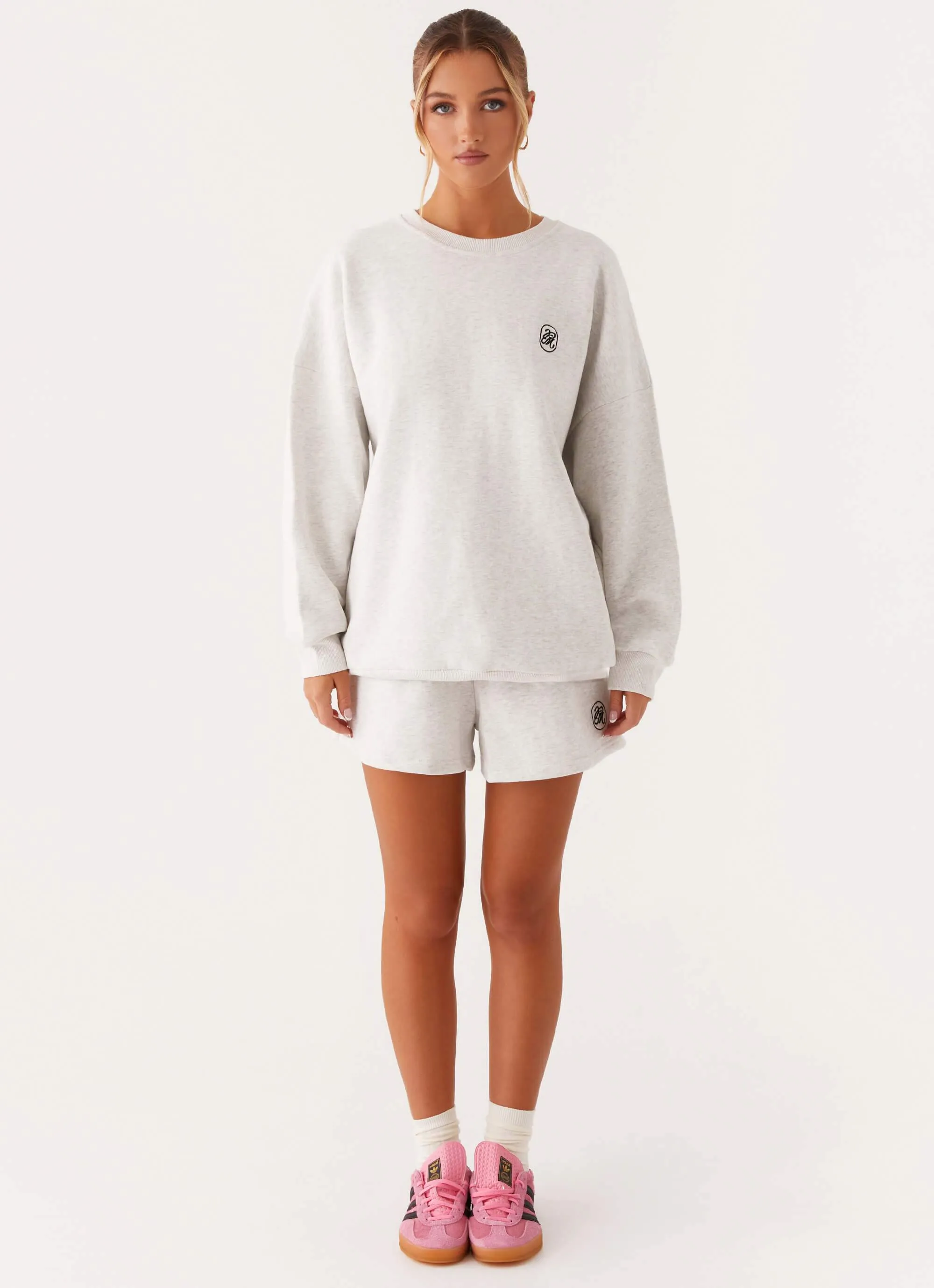 Signature Oversized Sweatshirt - Grey SweatWicking Fabric