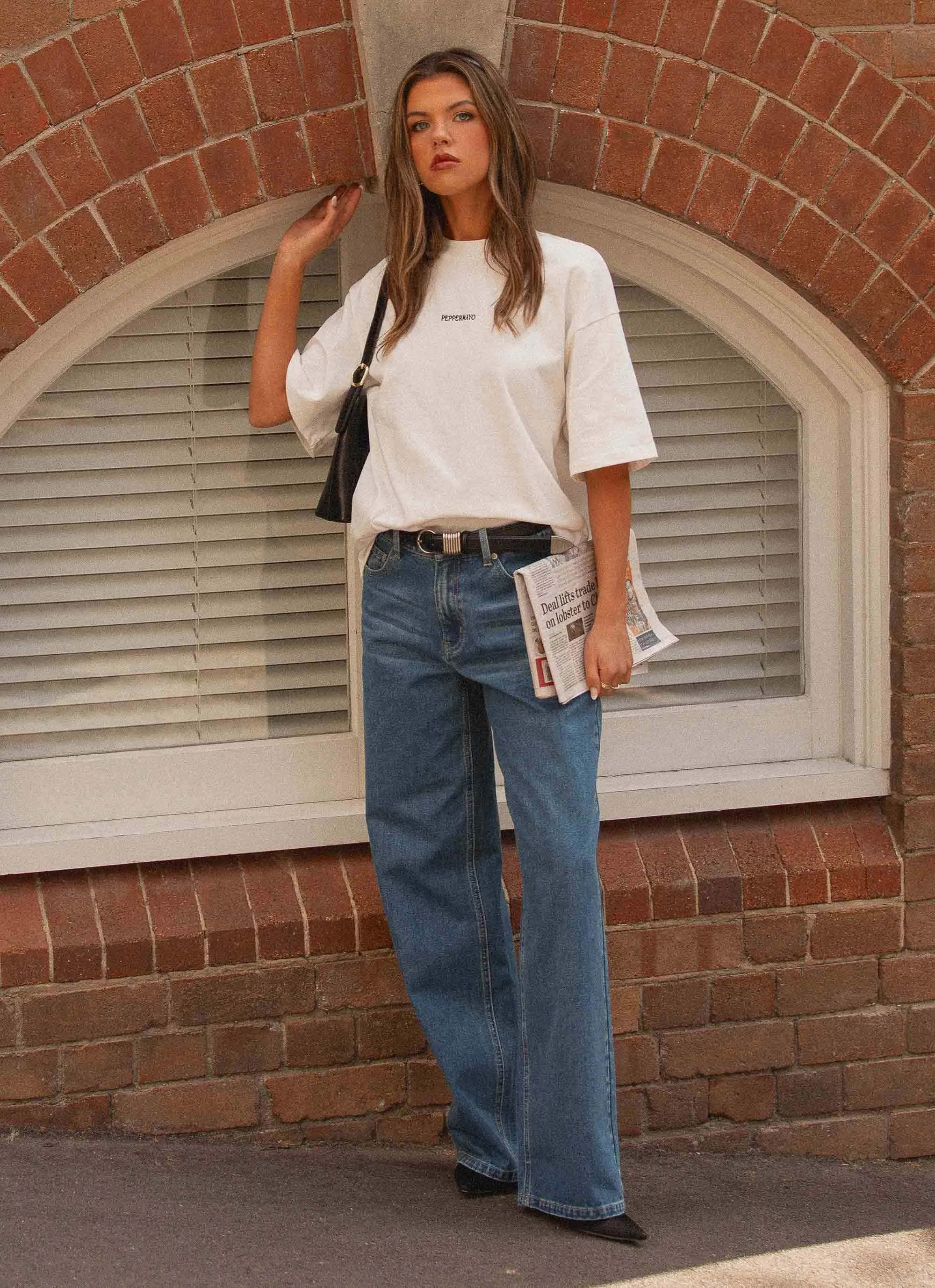 Signature Oversized Tee - White ComfortStretch