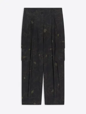 Silk workwear pants