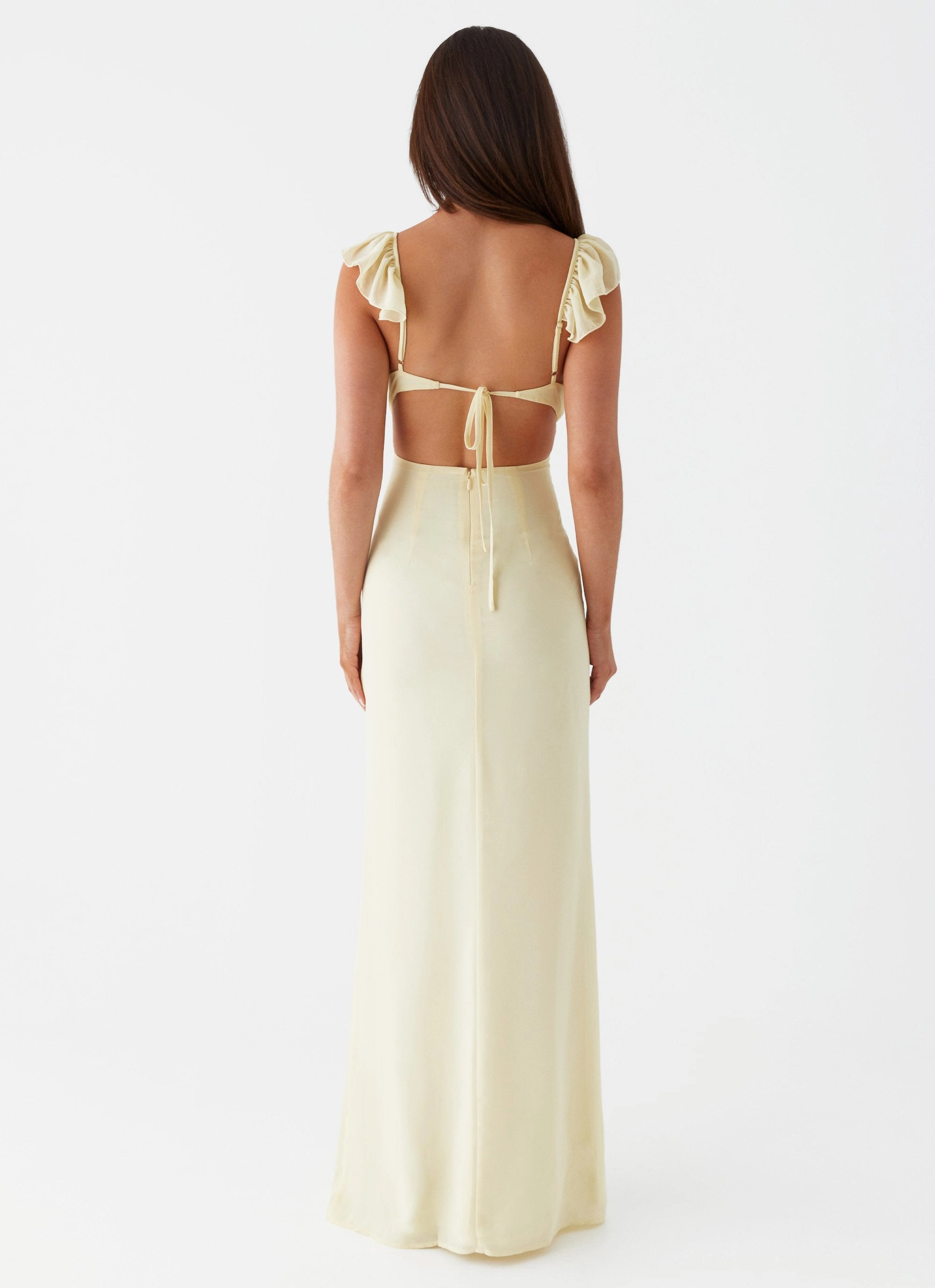 FlatlockSeam Relaxed Fit Silvie Maxi Dress - Yellow