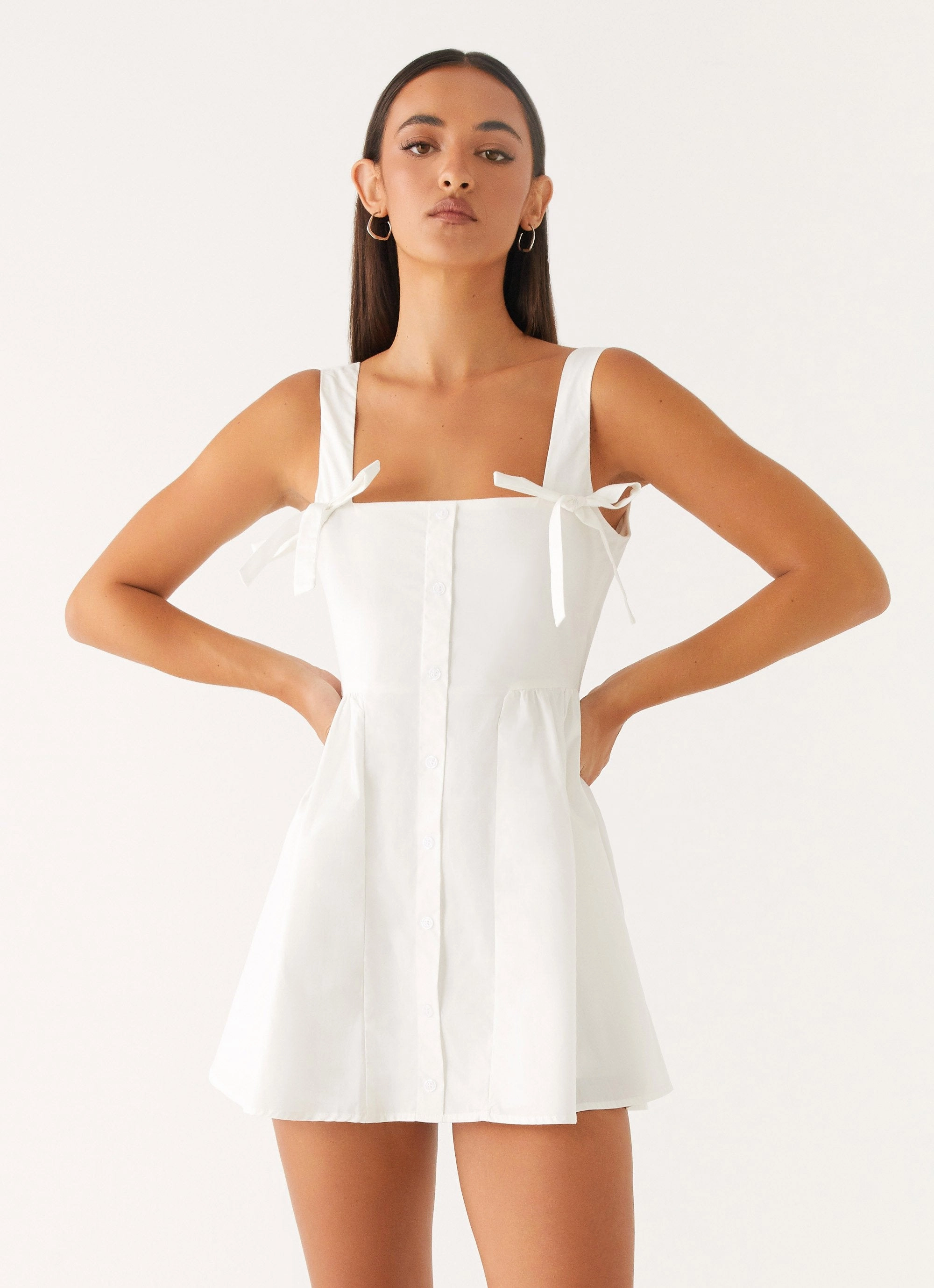 Unconditional Mini Dress - White Office Wear