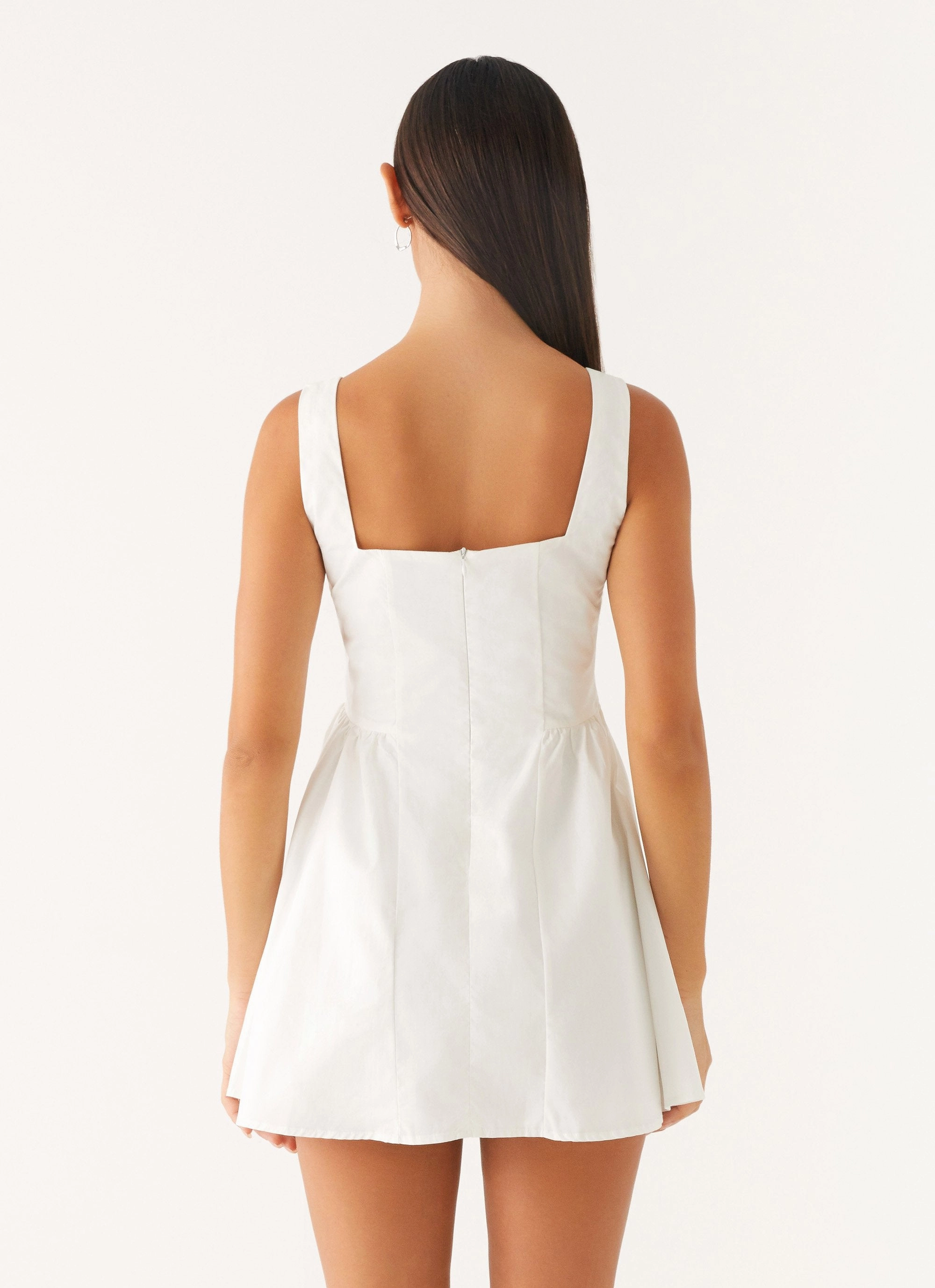 Unconditional Mini Dress - White Boho Tone SeamlessConstruction
