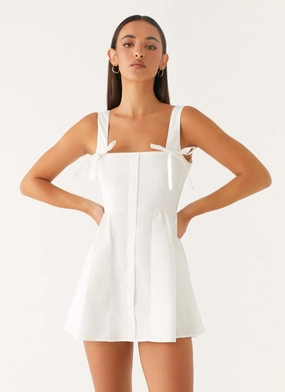 Unconditional Mini Dress - White Office Wear