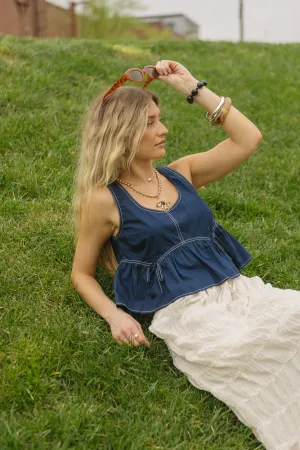 Fade Resistant Treatment Flexible Hemline Sink or Swim Top