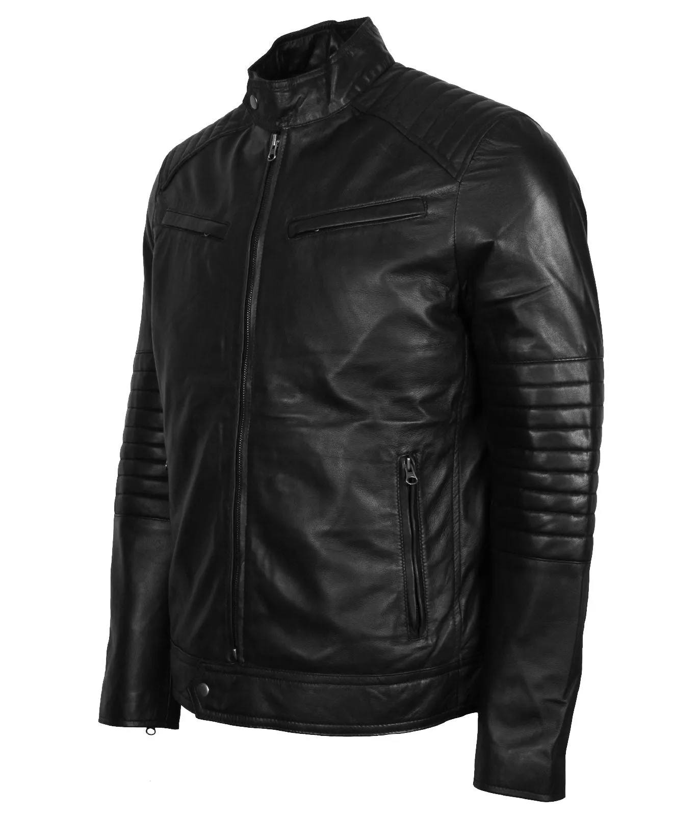 Skull With Wings Road Rebel Leather Biker Jacket
