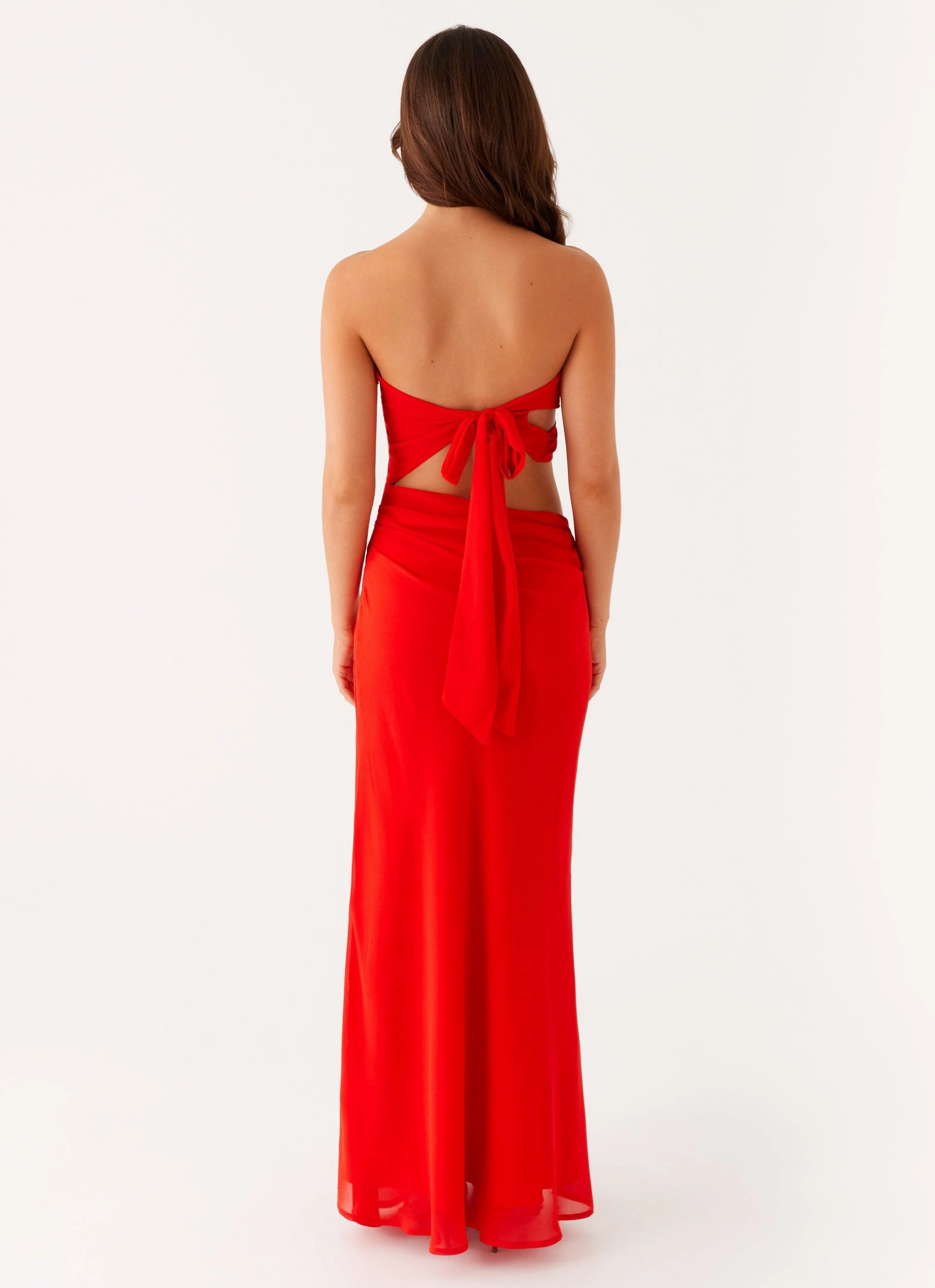 Nature Glow Carla Maxi Dress - Red