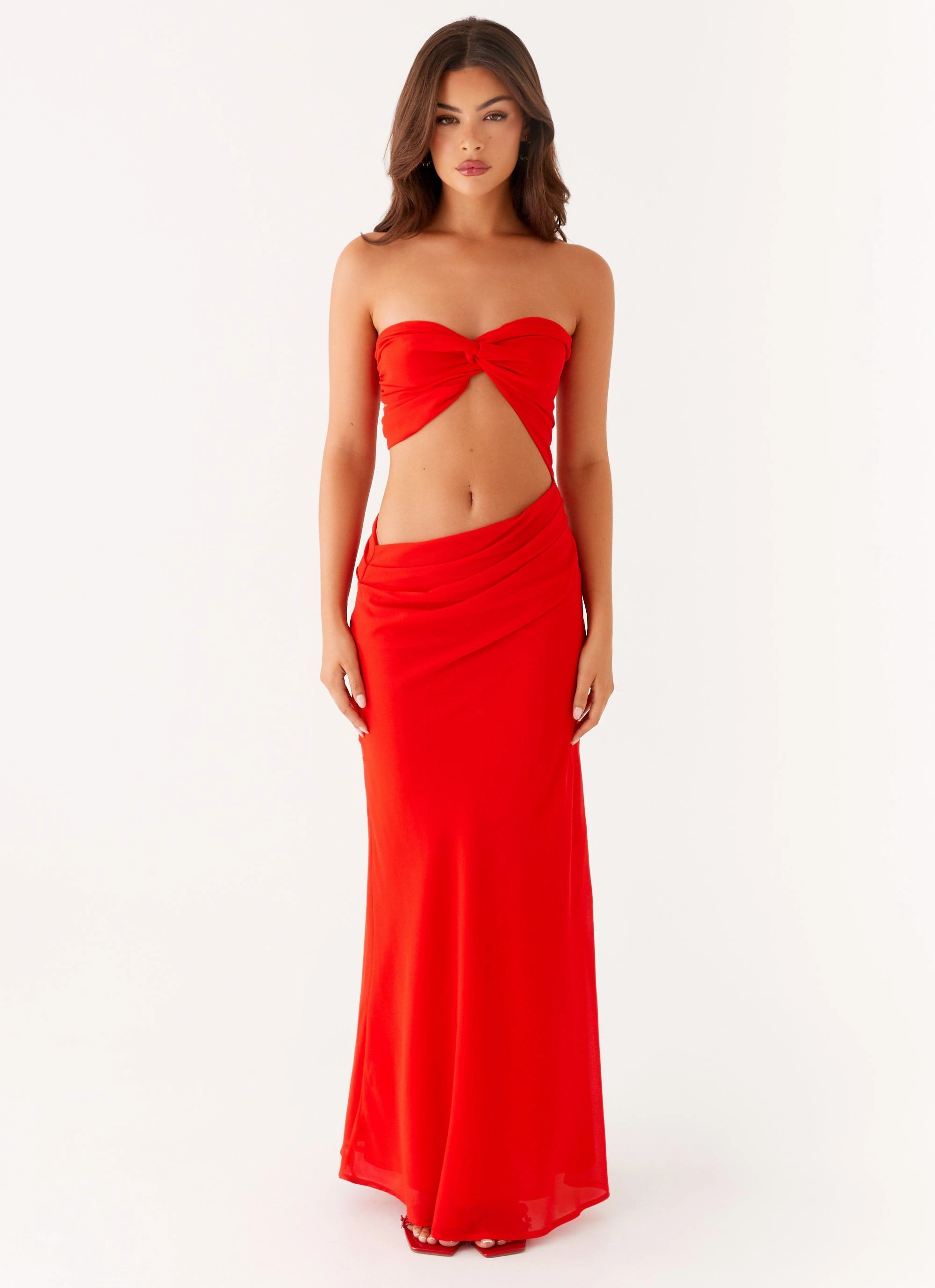 Carla Maxi Dress - Red Summer Ease