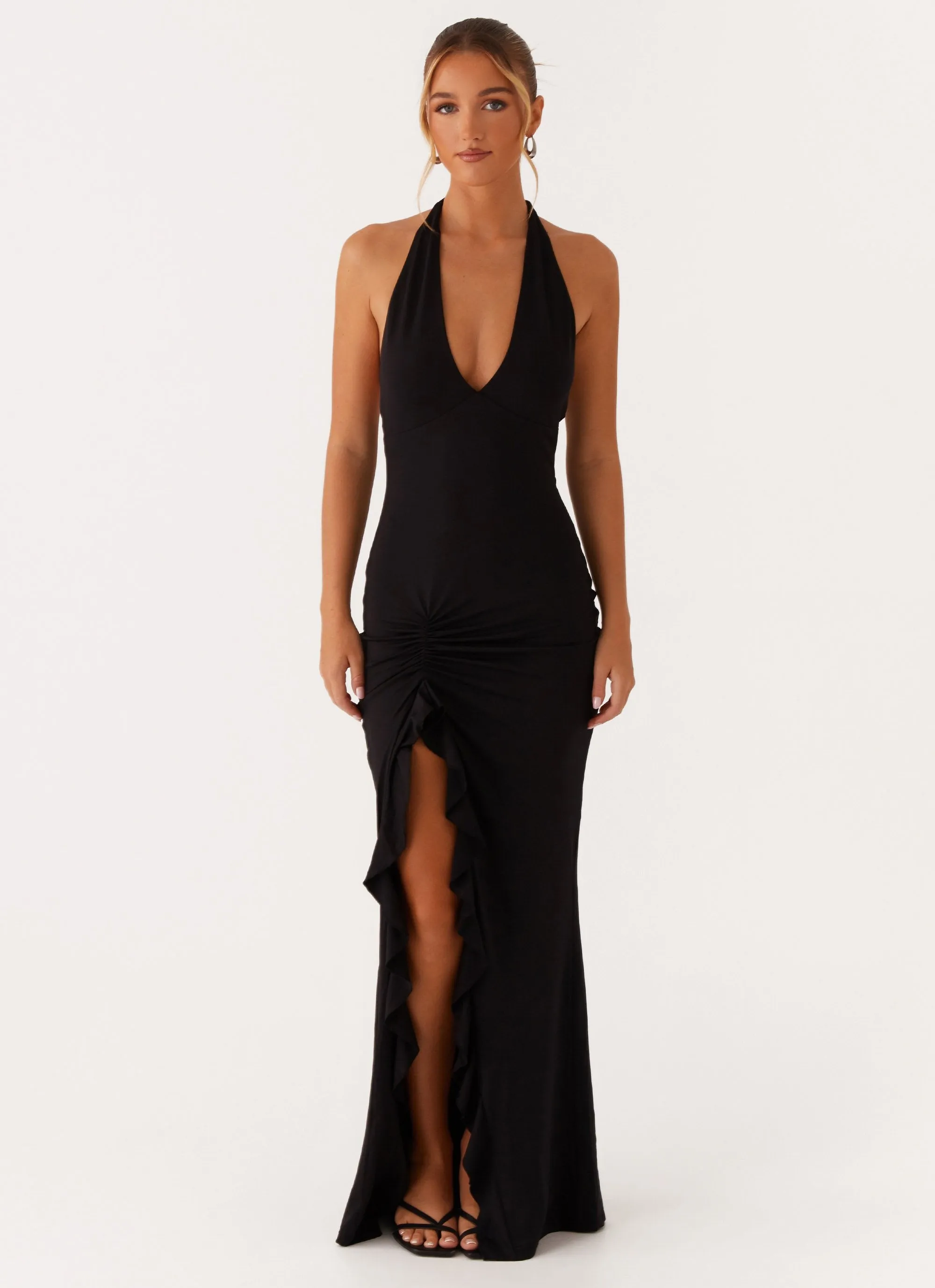 Charmed By You Maxi Dress - Black Easy-Storage