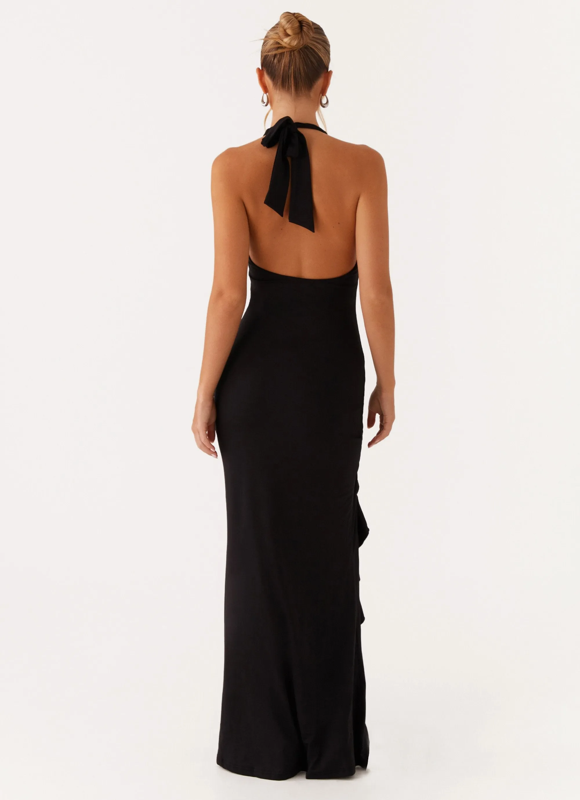 Standout Feature Versatile Layers Charmed By You Maxi Dress - Black