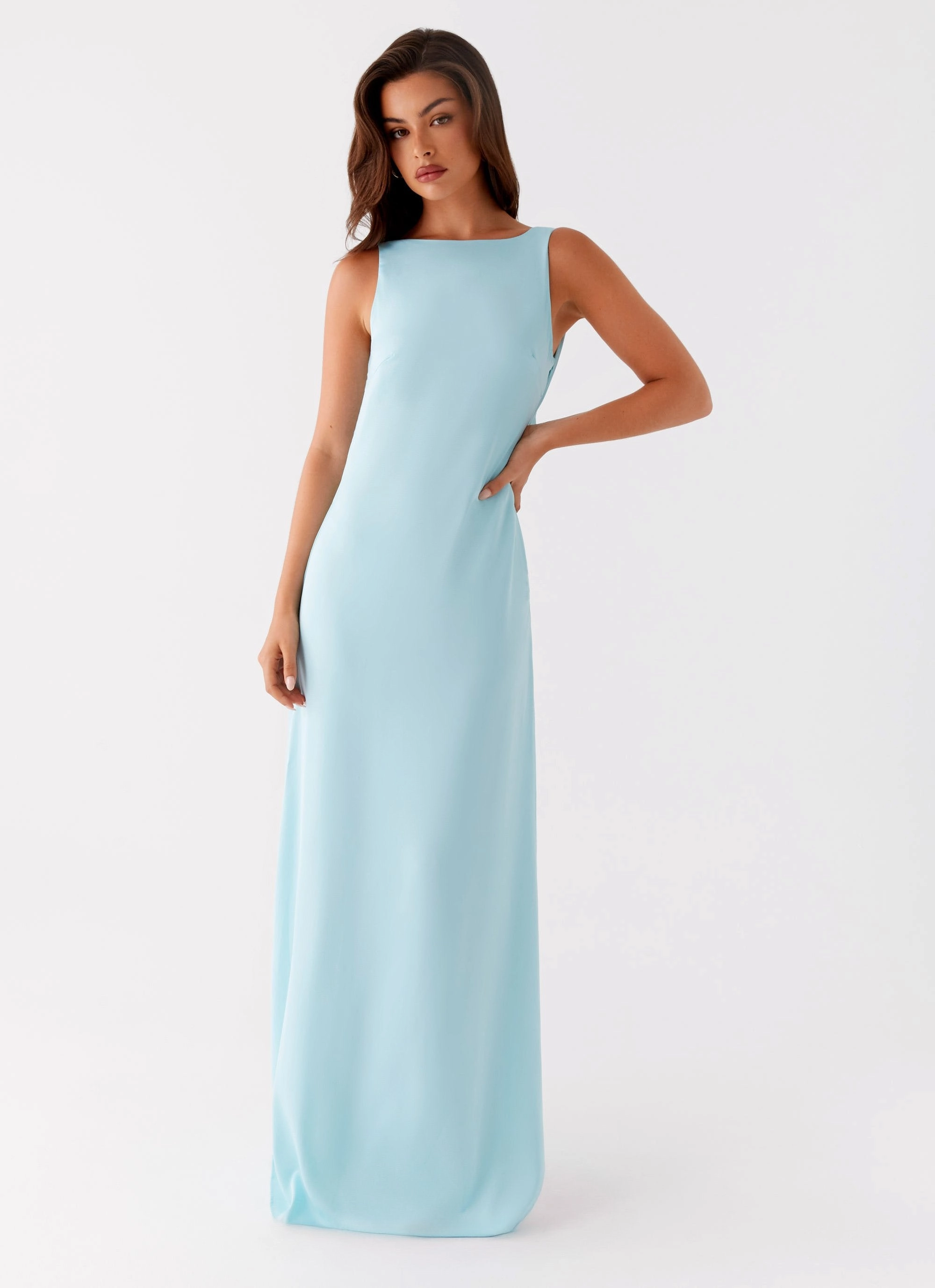 Ronnie Maxi Dress - Blue Office Mood