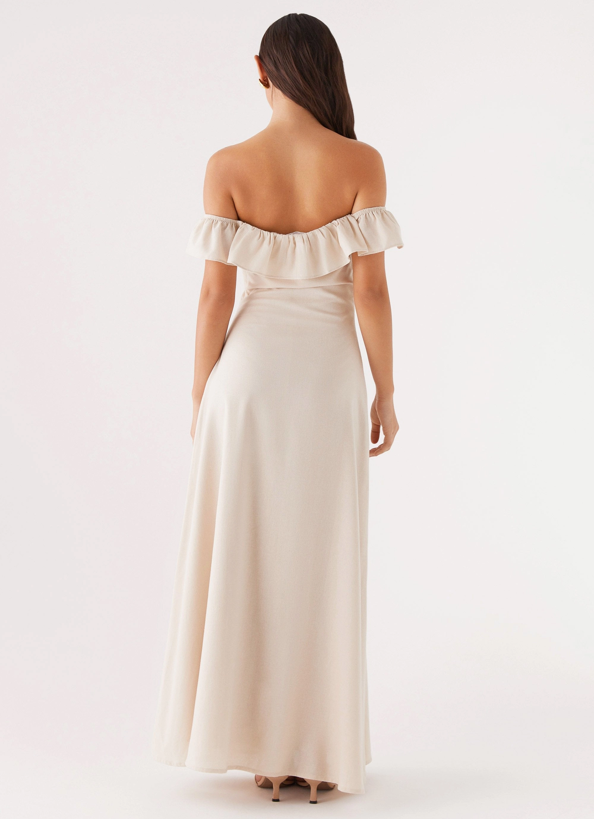 Amarosa Linen Maxi Dress - Natural monochrome