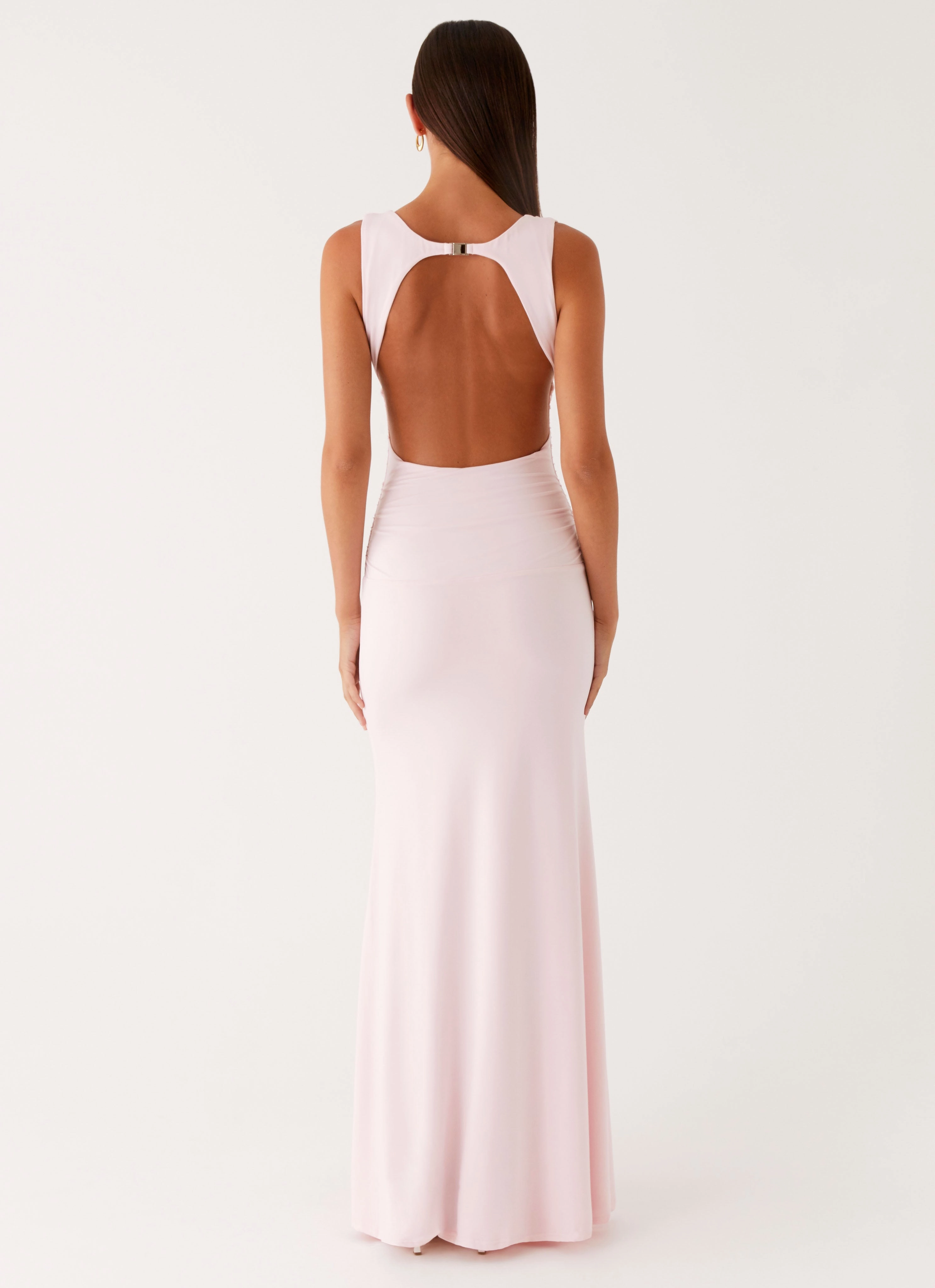 Cherry Sky Maxi Dress - Baby Pink All-Occasion Look Delicate Details