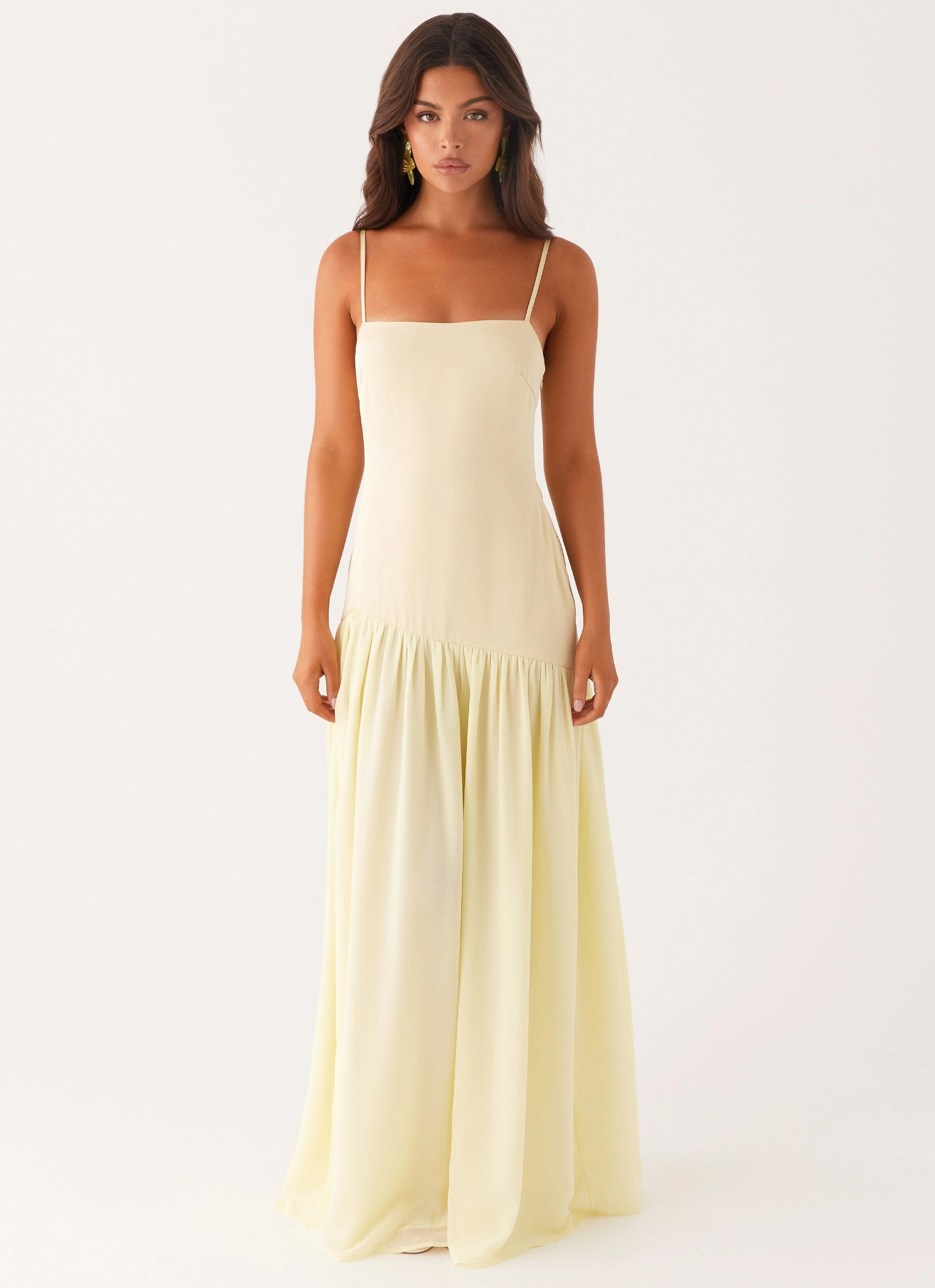 Semi Formal Cool Form Asteria Maxi Dress - Yellow