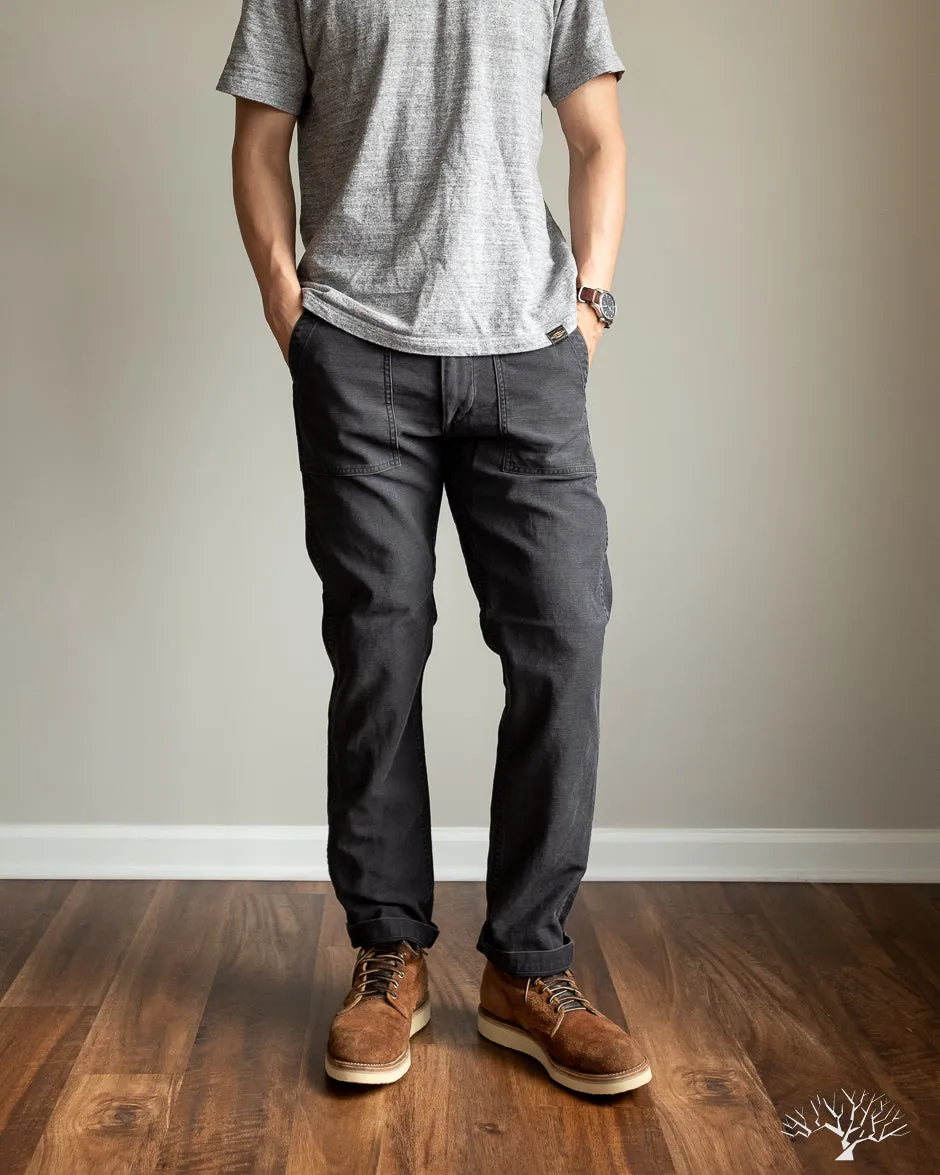 Slim Fit Fatigue Pants - Black Stone