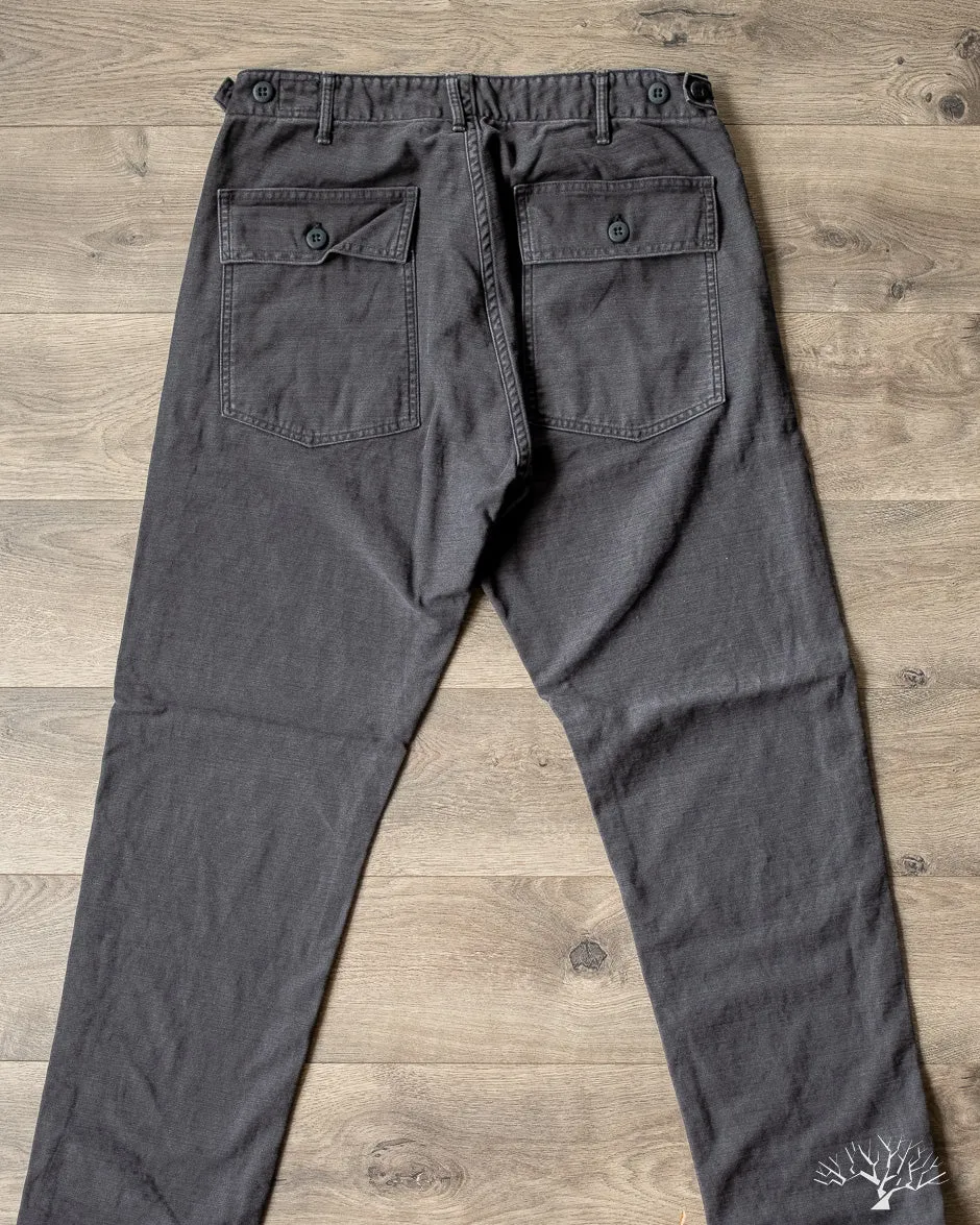 Slim Fit Fatigue Pants - Black Stone