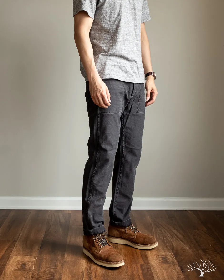 Slim Fit Fatigue Pants - Black Stone