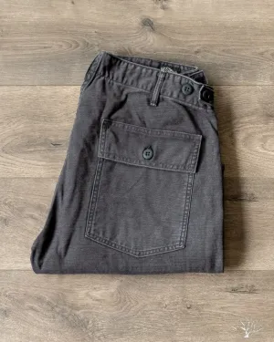 Slim Fit Fatigue Pants - Black Stone