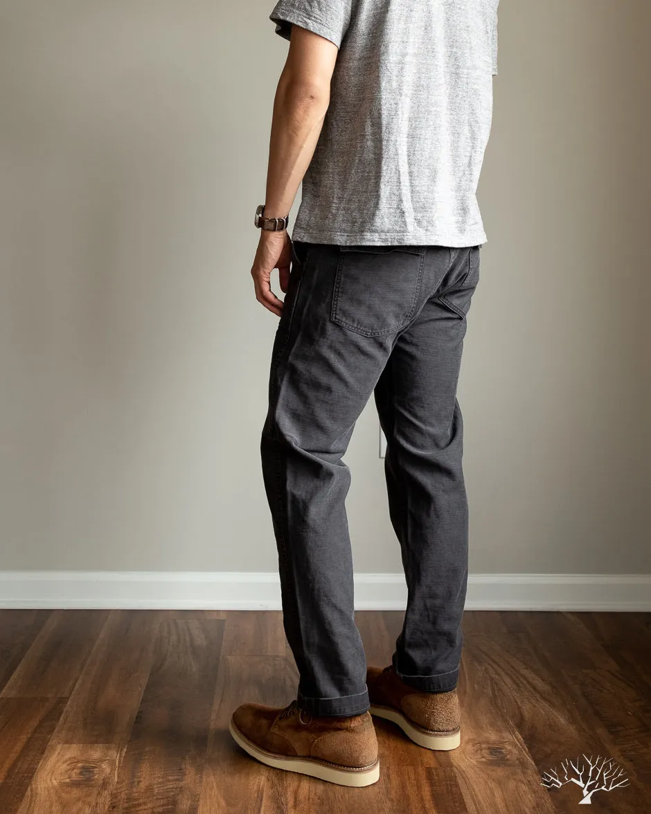 Slim Fit Fatigue Pants - Black Stone