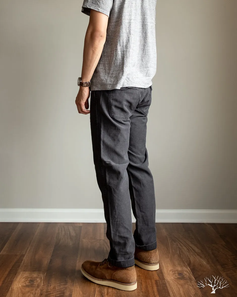 Slim Fit Fatigue Pants - Black Stone