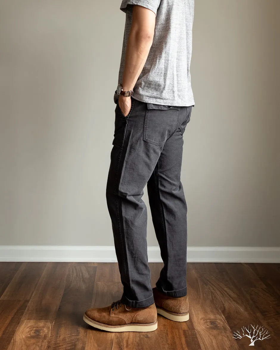 Slim Fit Fatigue Pants - Black Stone