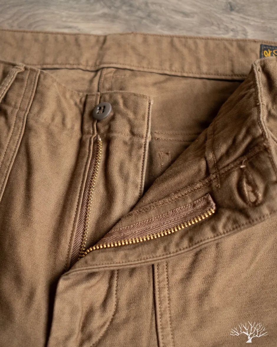 Slim Fit Fatigue Pants - Brown