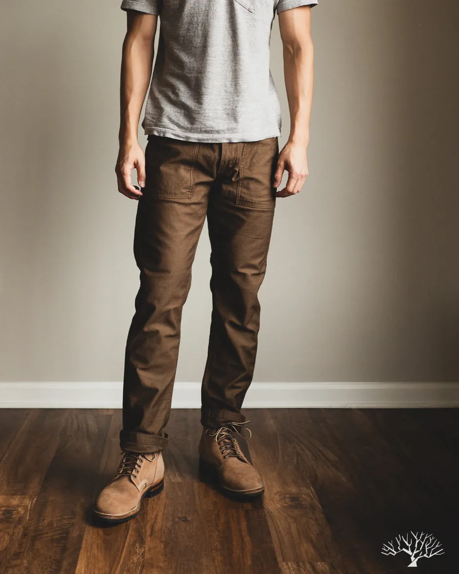Slim Fit Fatigue Pants - Brown