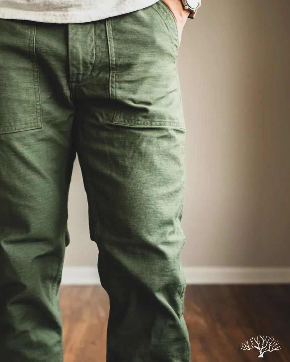 Slim Fit Fatigue Pants - Green