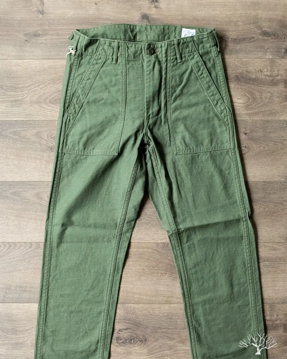 Slim Fit Fatigue Pants - Green