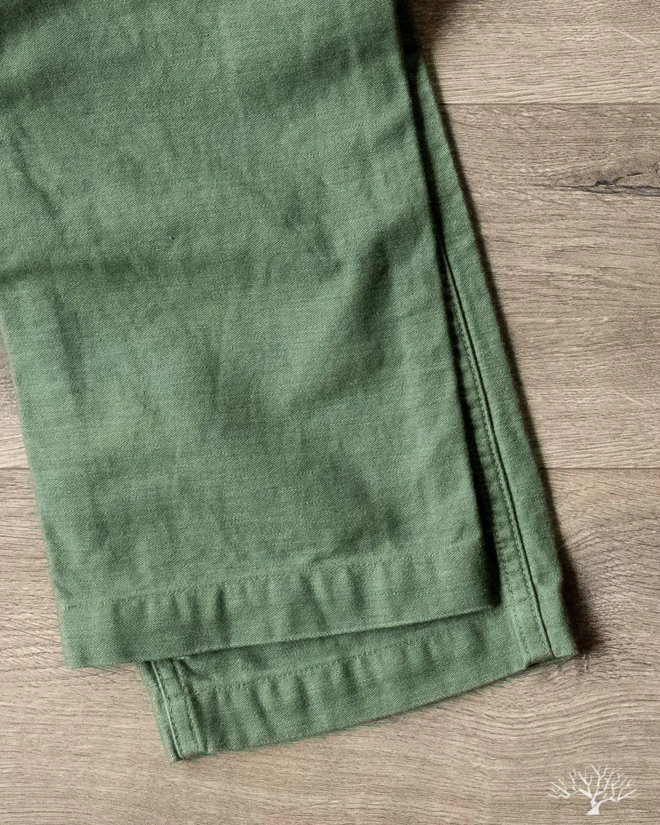 Slim Fit Fatigue Pants - Green