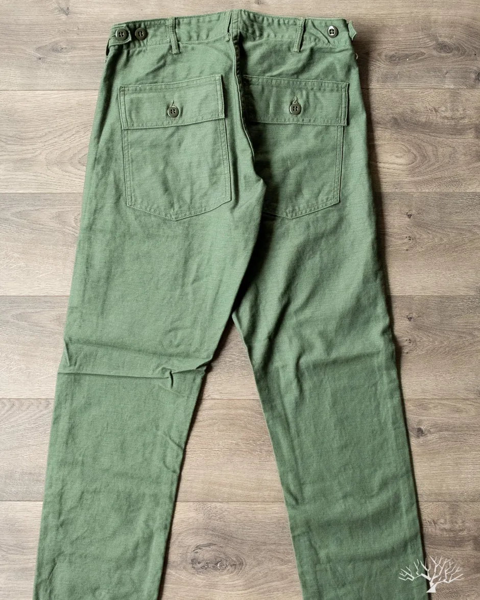 Slim Fit Fatigue Pants - Green