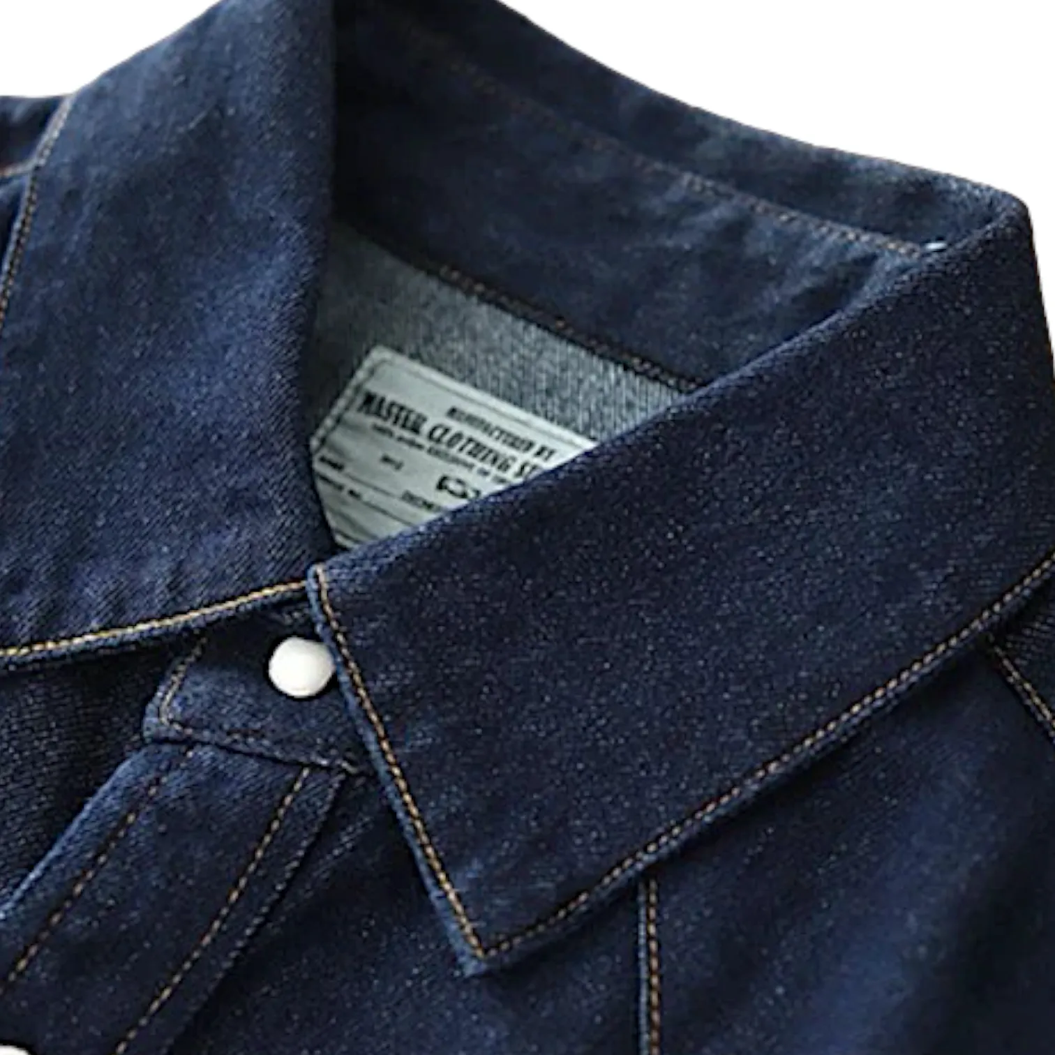 Slim fit western denim shirt with stitching