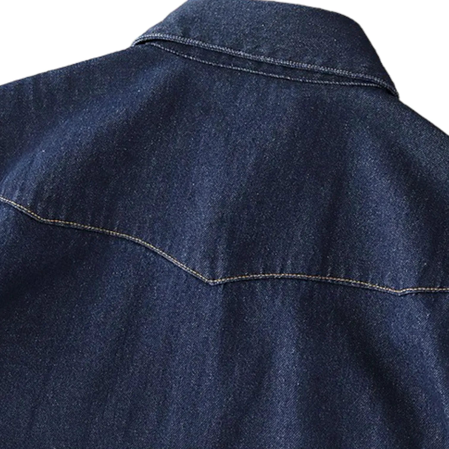 Slim fit western denim shirt with stitching