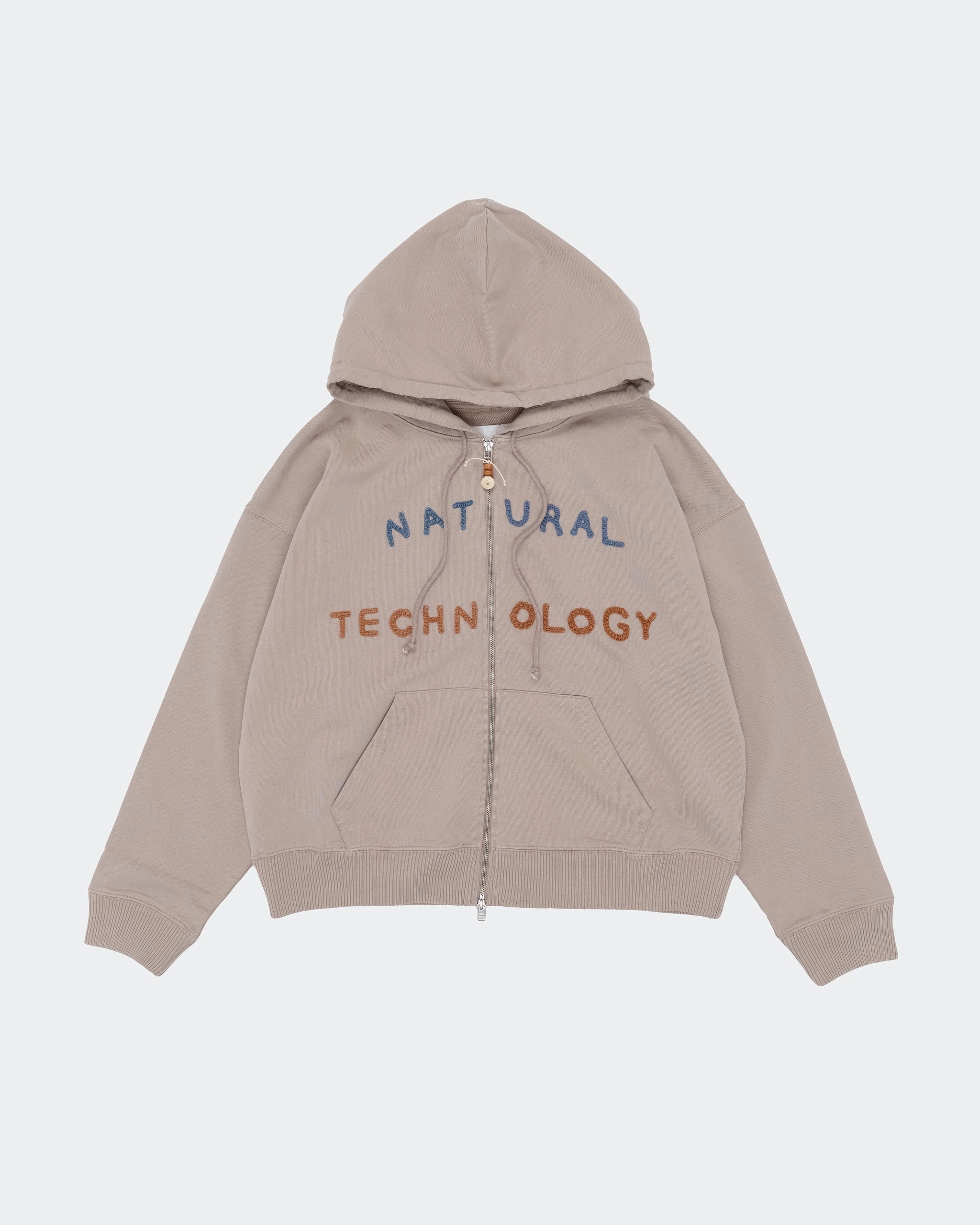 Geo Zip Hoodie - Soft Grey Casual chic dress