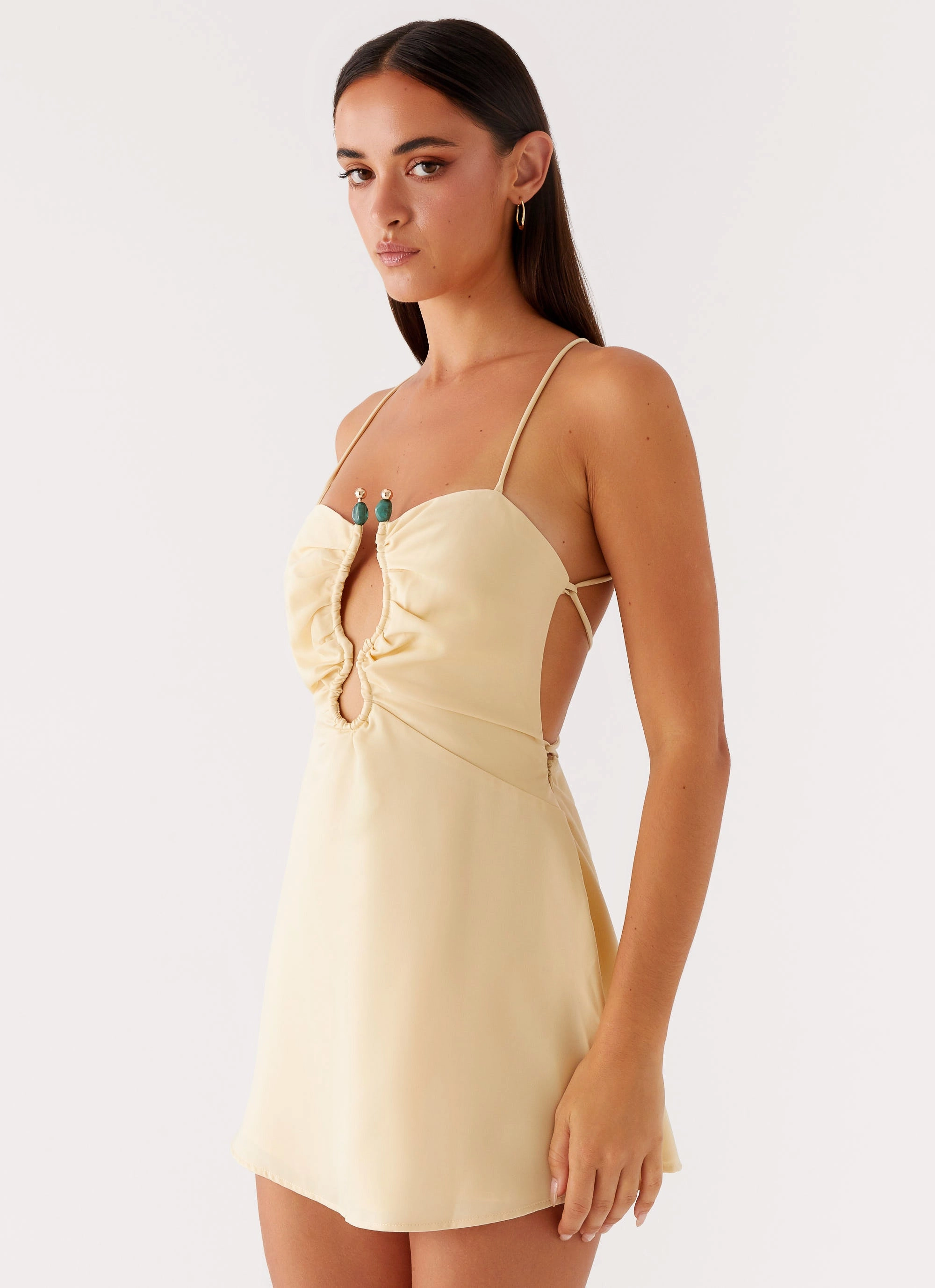 Euro Touch Zuma Mini Dress - Yellow