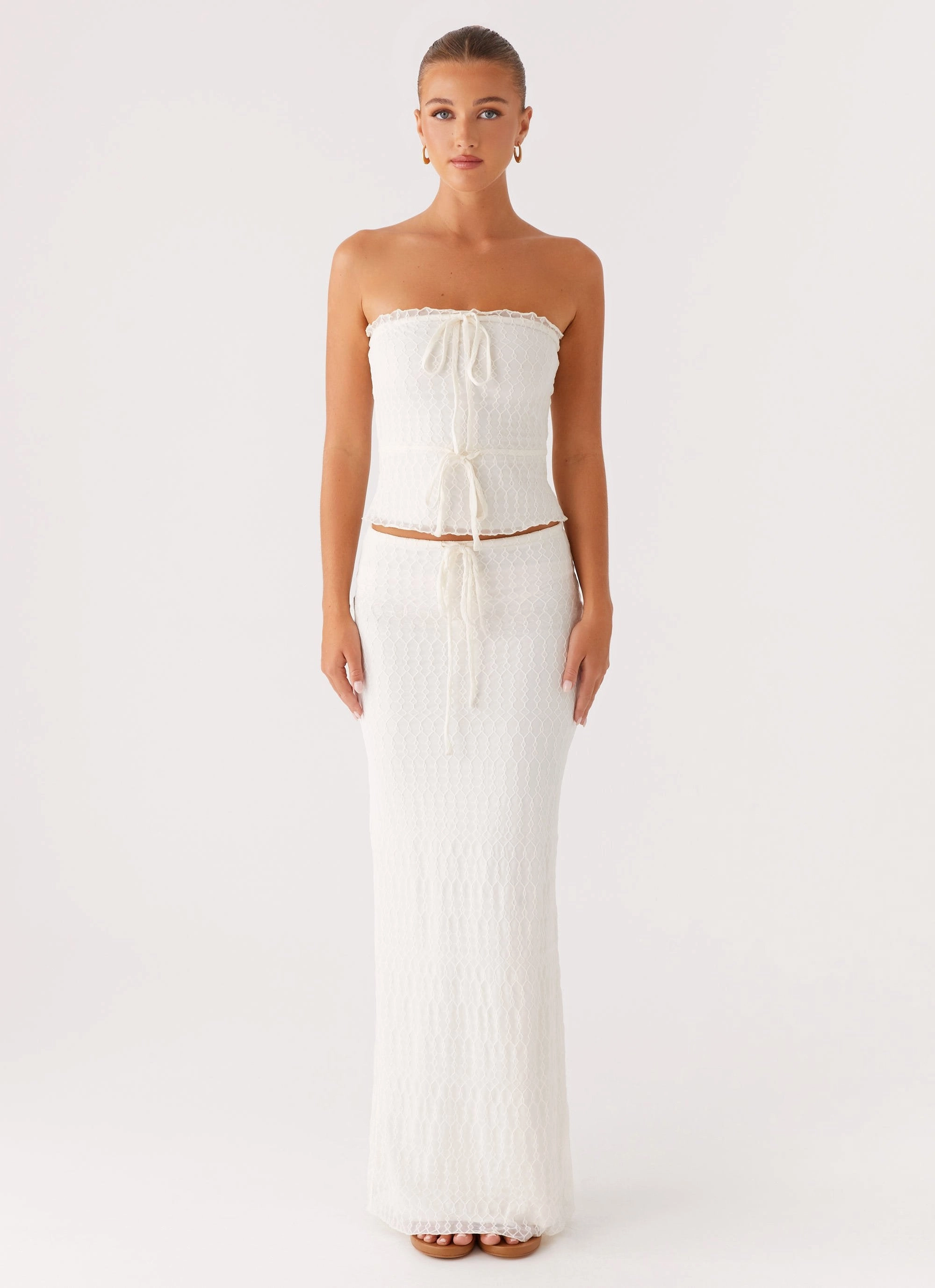 Soft Styling Blakely Maxi Skirt - Ivory