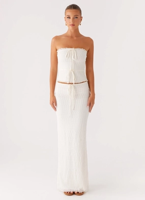 Soft Styling Blakely Maxi Skirt - Ivory