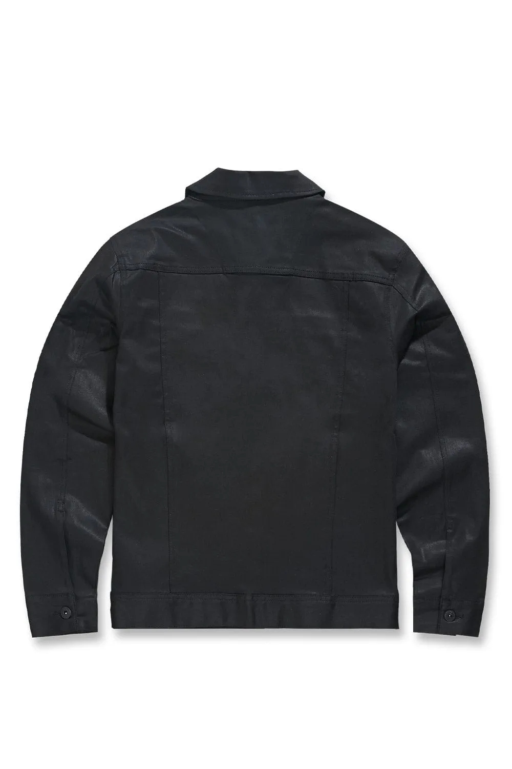 Smooth Criminal Denim Trucker Jacket (Jet Black)