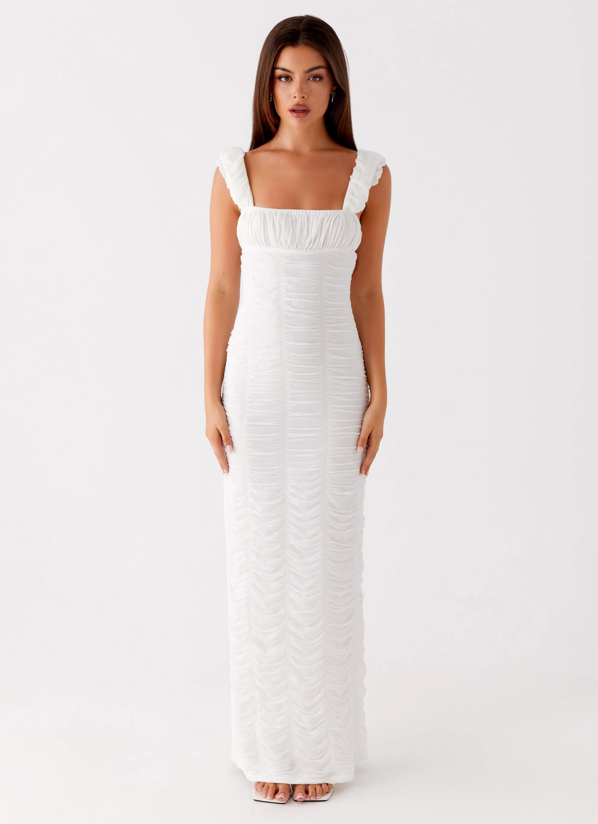 Chill Piece Senses Midi Dress - White