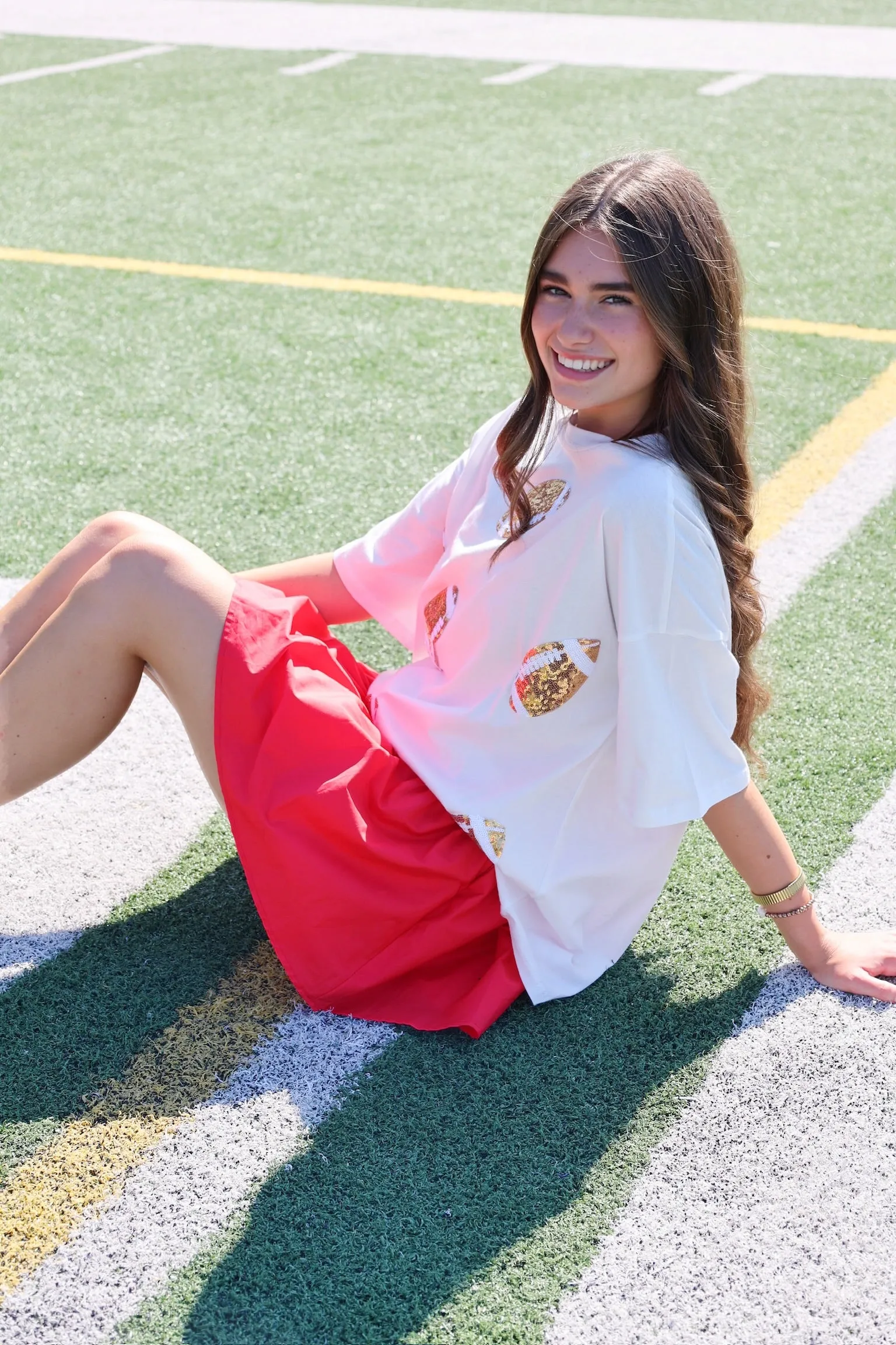 Game Day Sequin Tee Silicone Grip Interior