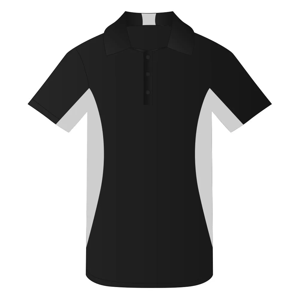 Snag Resistant Colour Block Sport Shirt Kelly Green-White