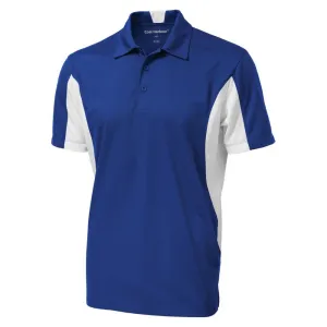 Snag Resistant Colour Block Sport Shirt True Royal-White
