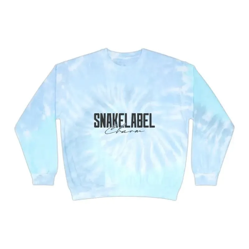 Snake Unisex Tie-Dye Sweatshirt - Customizable Design, Vibrant Colors & Cozy Fit