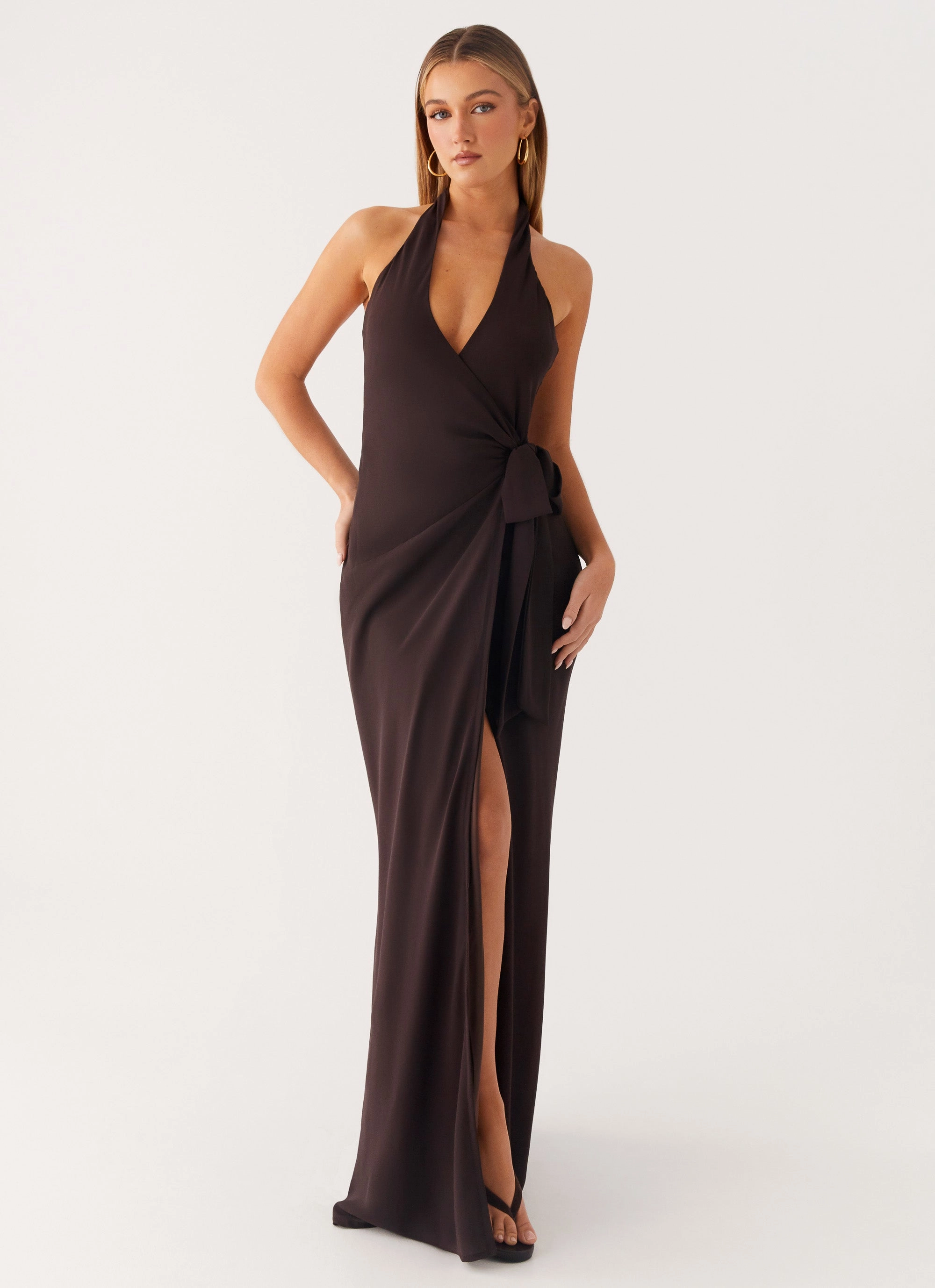 So Chic Maxi Dress - Cool Chocolate Air Touch Feminine Fit