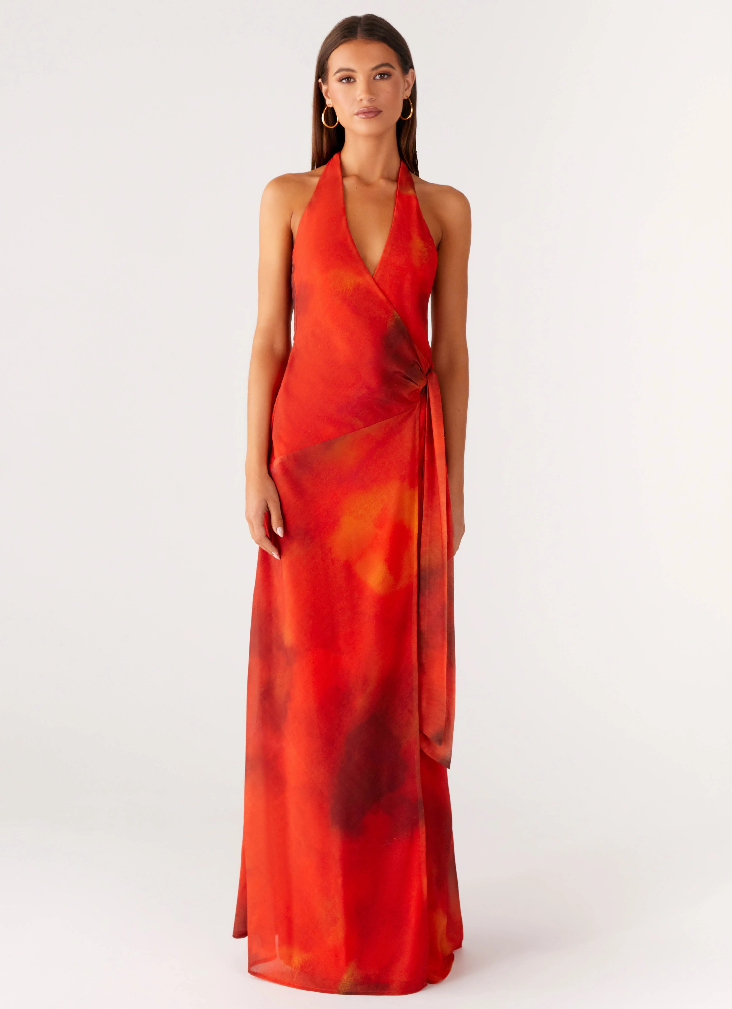 So Chic Maxi Dress - Scarlet Blur Vintage Vibe