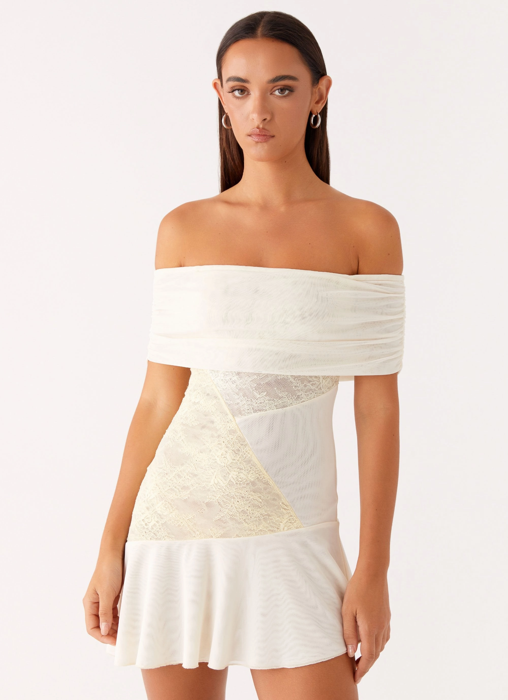 Ocean Road Mini Dress - Yellow Silk Shine