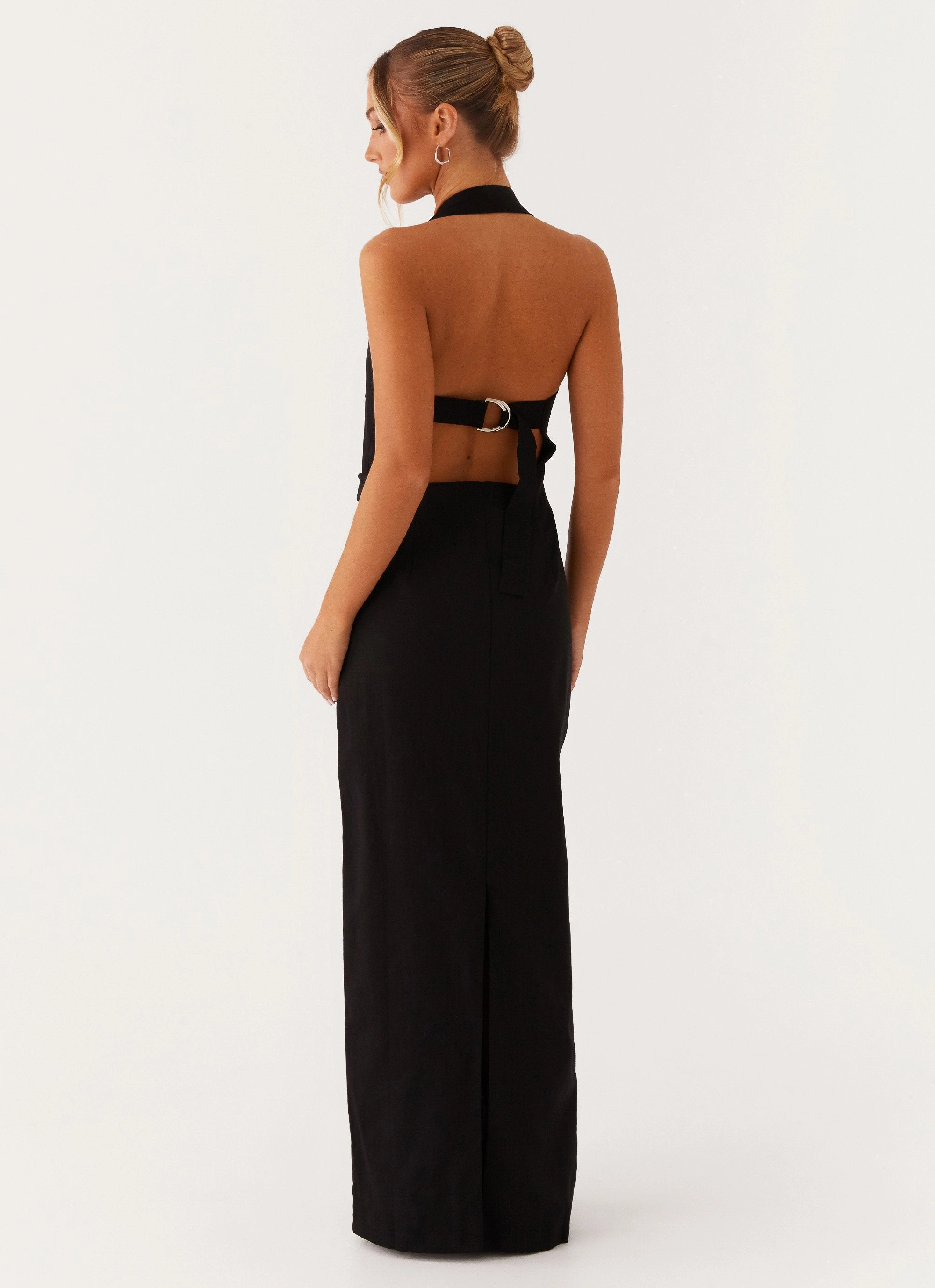 Rumour Has it Maxi Dress - Black Effortless Style Winter Wrap