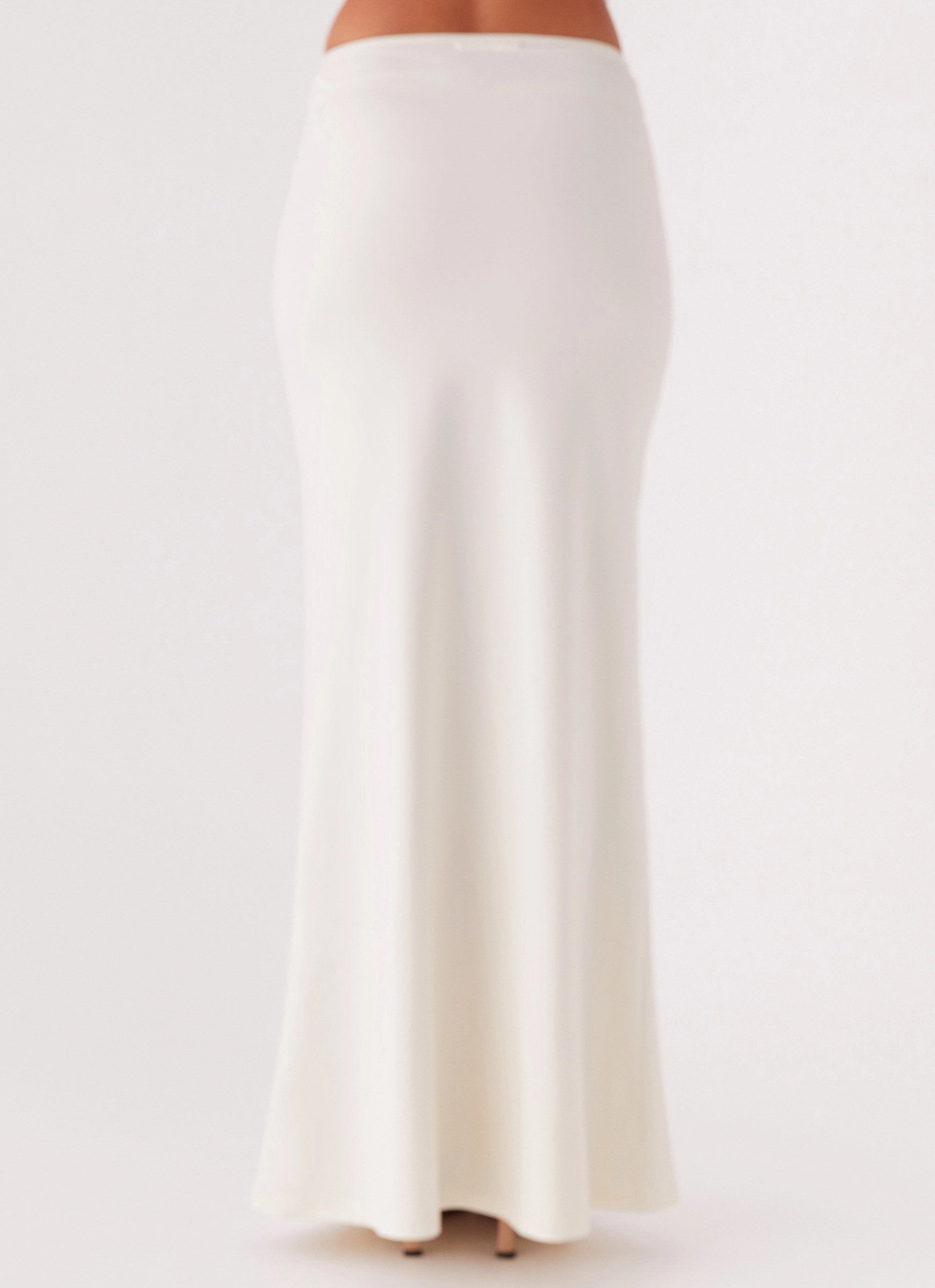 Anti Static Lining Crisp Edge Trixie Maxi Skirt - Ivory