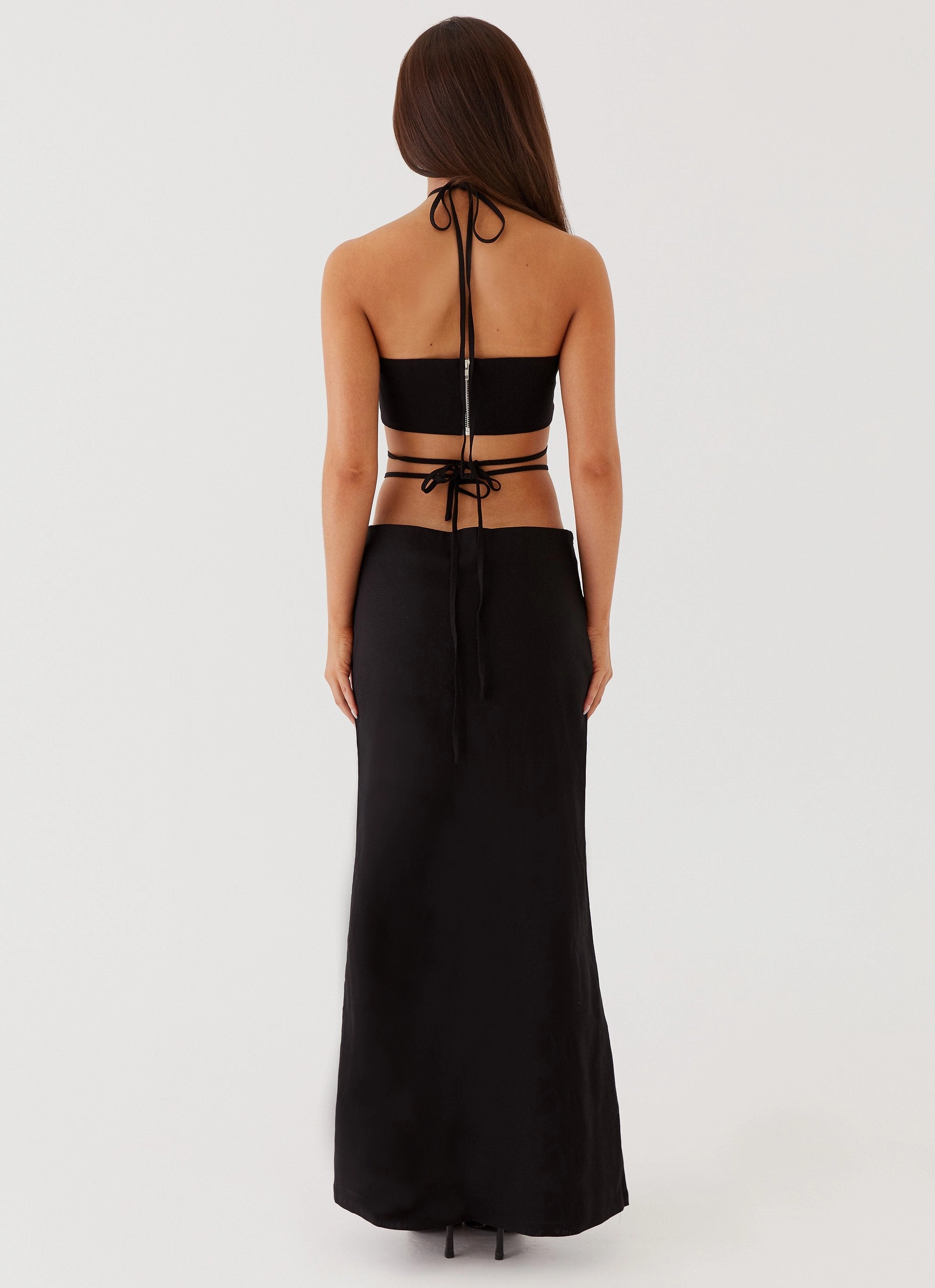 Casual Wear Fashion Energy Neveah Beaded Maxi Skirt - Black