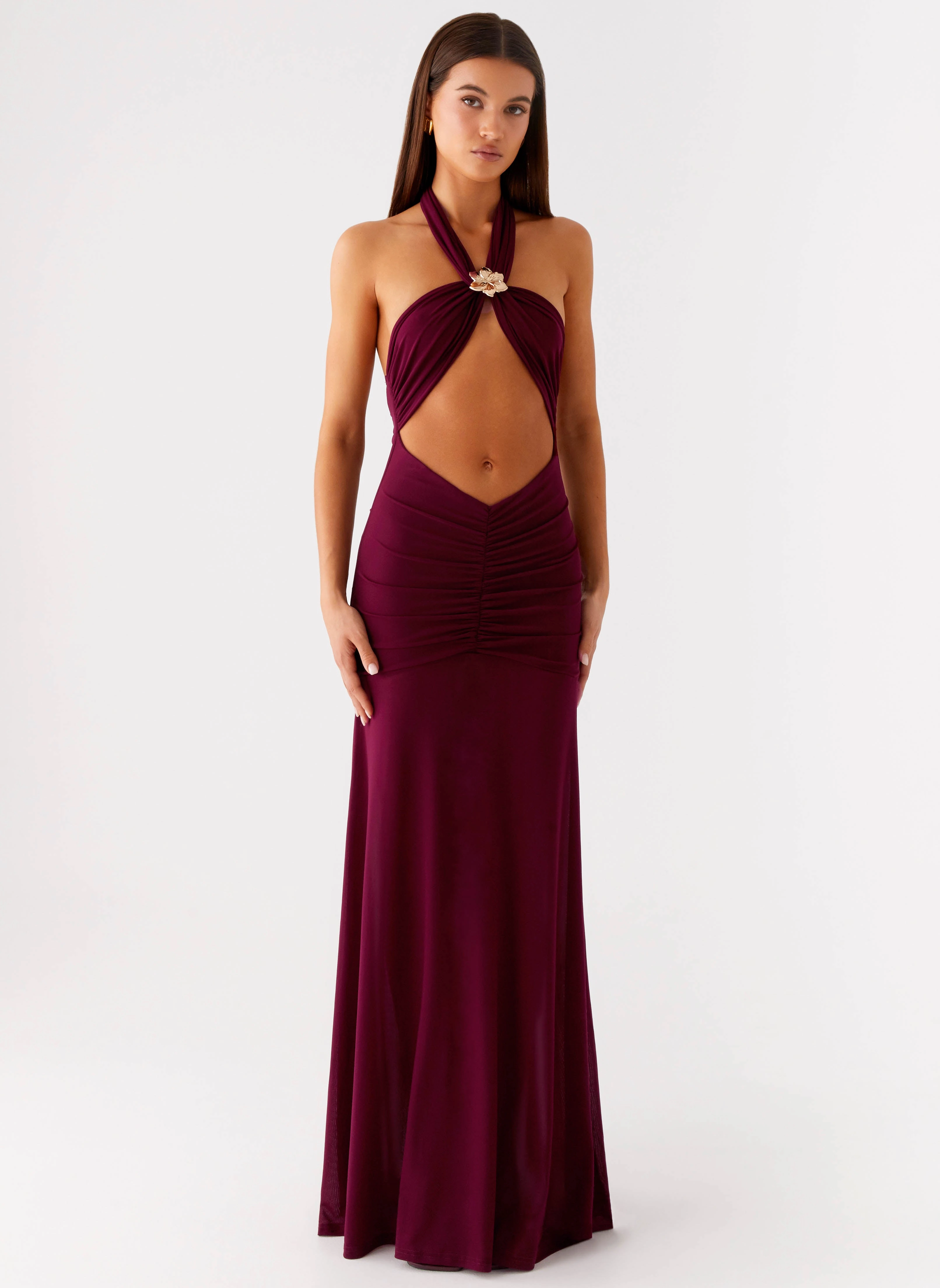 Deltina Maxi Dress - Boysenberry Simple Profile Modern Waist Design